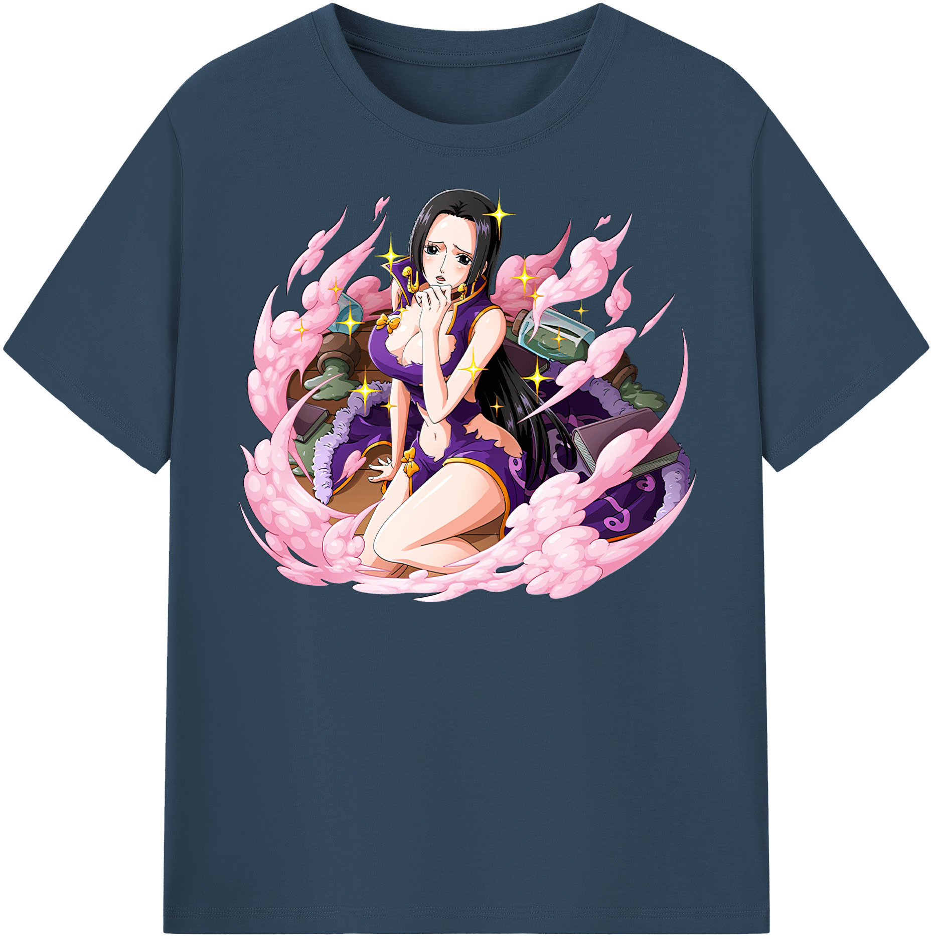 ワンピース ボア・ハンコック ONE PIECE Boa·Hancock 綿100％半袖Tシャツ（フロントプリント）