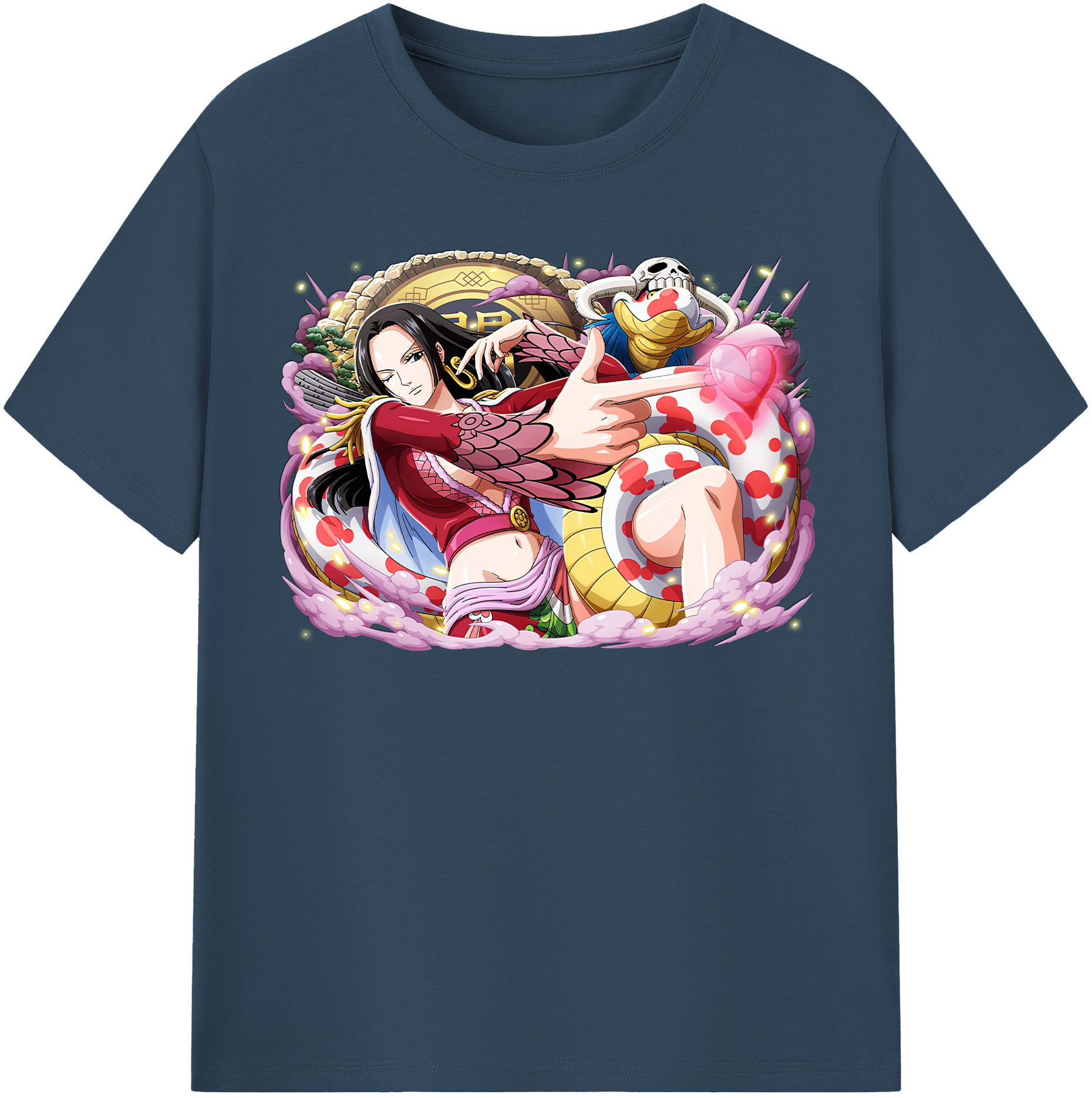 ワンピース ボア・ハンコック ONE PIECE Boa·Hancock 綿100％半袖Tシャツ（フロントプリント）