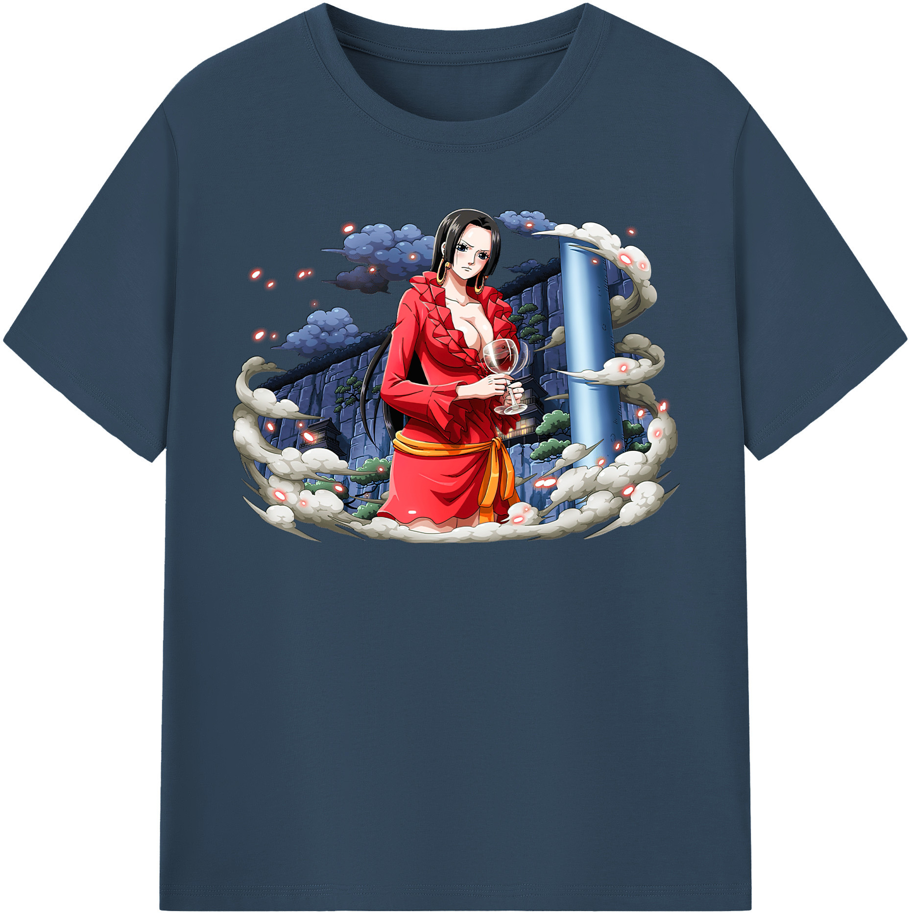 ワンピース ボア・ハンコック ONE PIECE Boa·Hancock 綿100％半袖Tシャツ（フロントプリント）