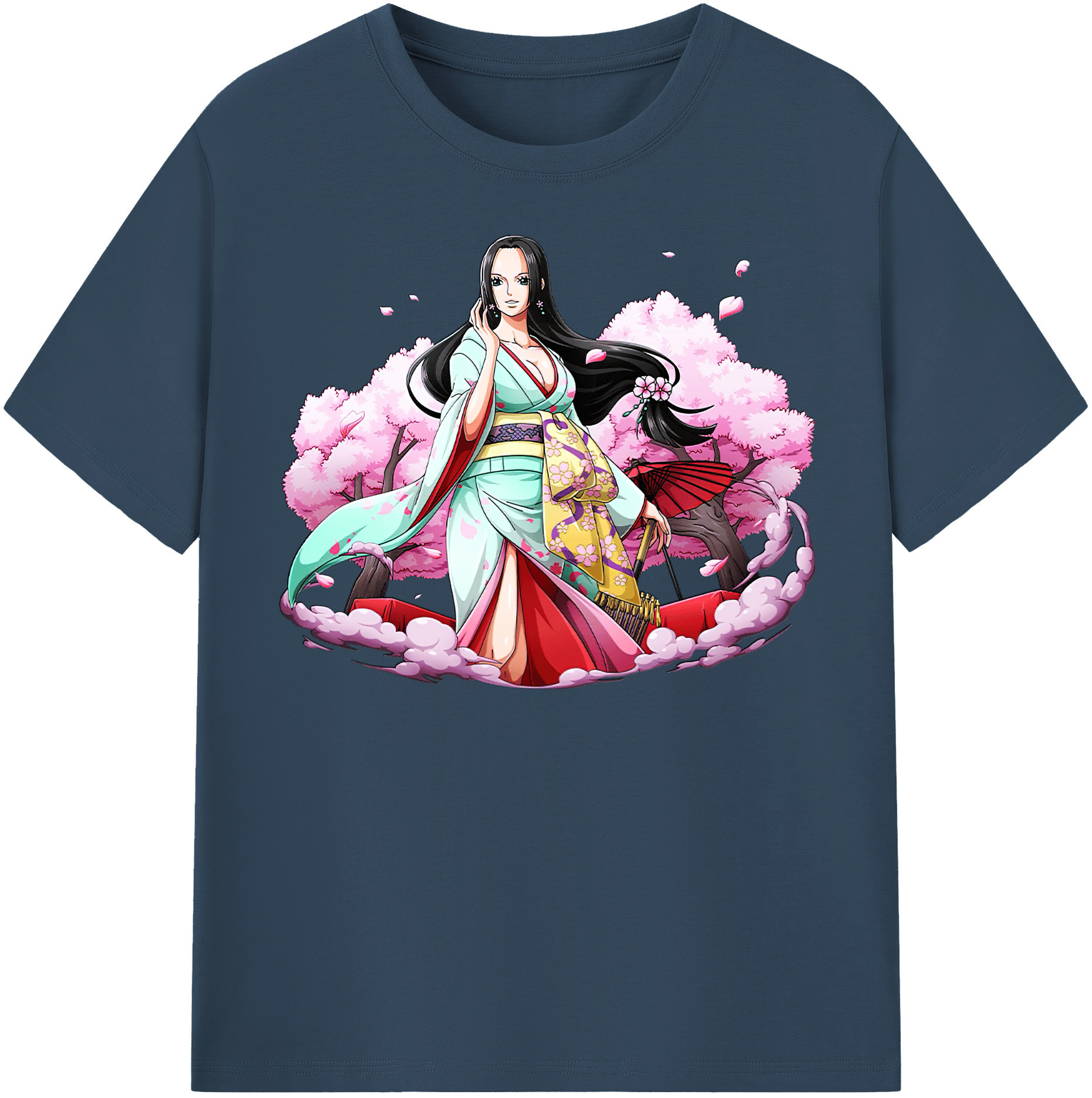 ワンピース ボア・ハンコック ONE PIECE Boa·Hancock 綿100％半袖Tシャツ（フロントプリント）
