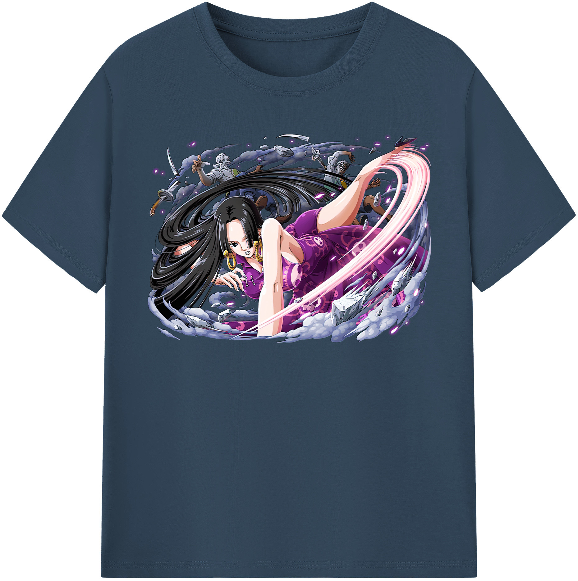 ワンピース ボア・ハンコック ONE PIECE Boa·Hancock 綿100％半袖Tシャツ（フロントプリント）