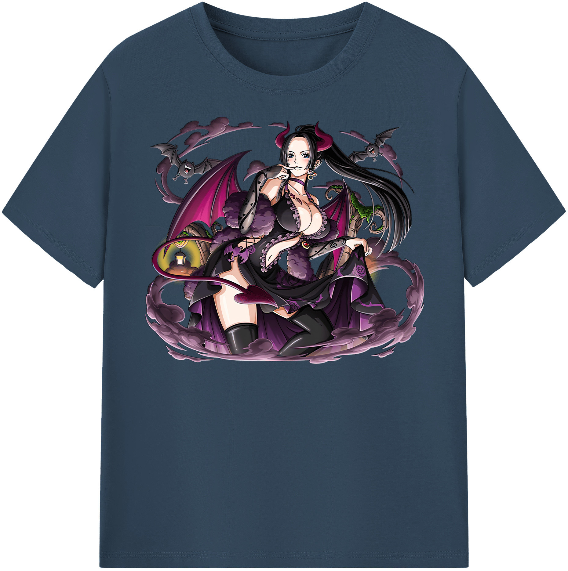 ワンピース ボア・ハンコック ONE PIECE Boa·Hancock 綿100％半袖Tシャツ（フロントプリント）
