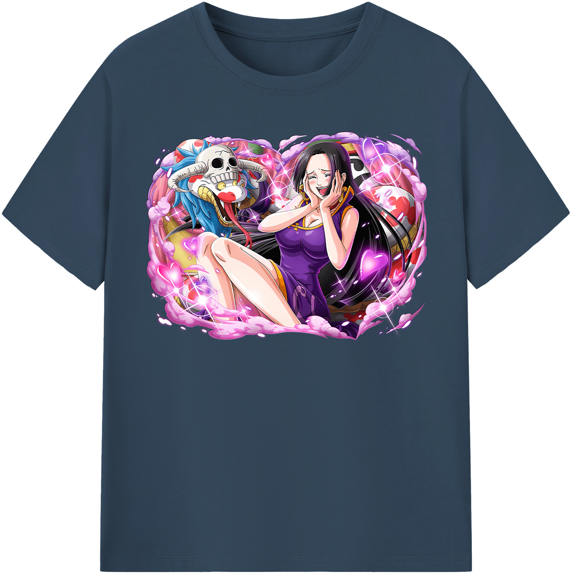 ワンピース ボア・ハンコック ONE PIECE Boa·Hancock 綿100％半袖Tシャツ（フロントプリント）