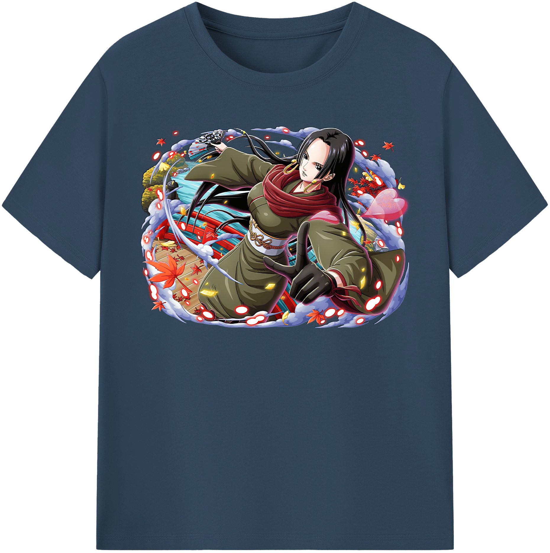 ワンピース ボア・ハンコック ONE PIECE Boa·Hancock 綿100％半袖Tシャツ（フロントプリント）
