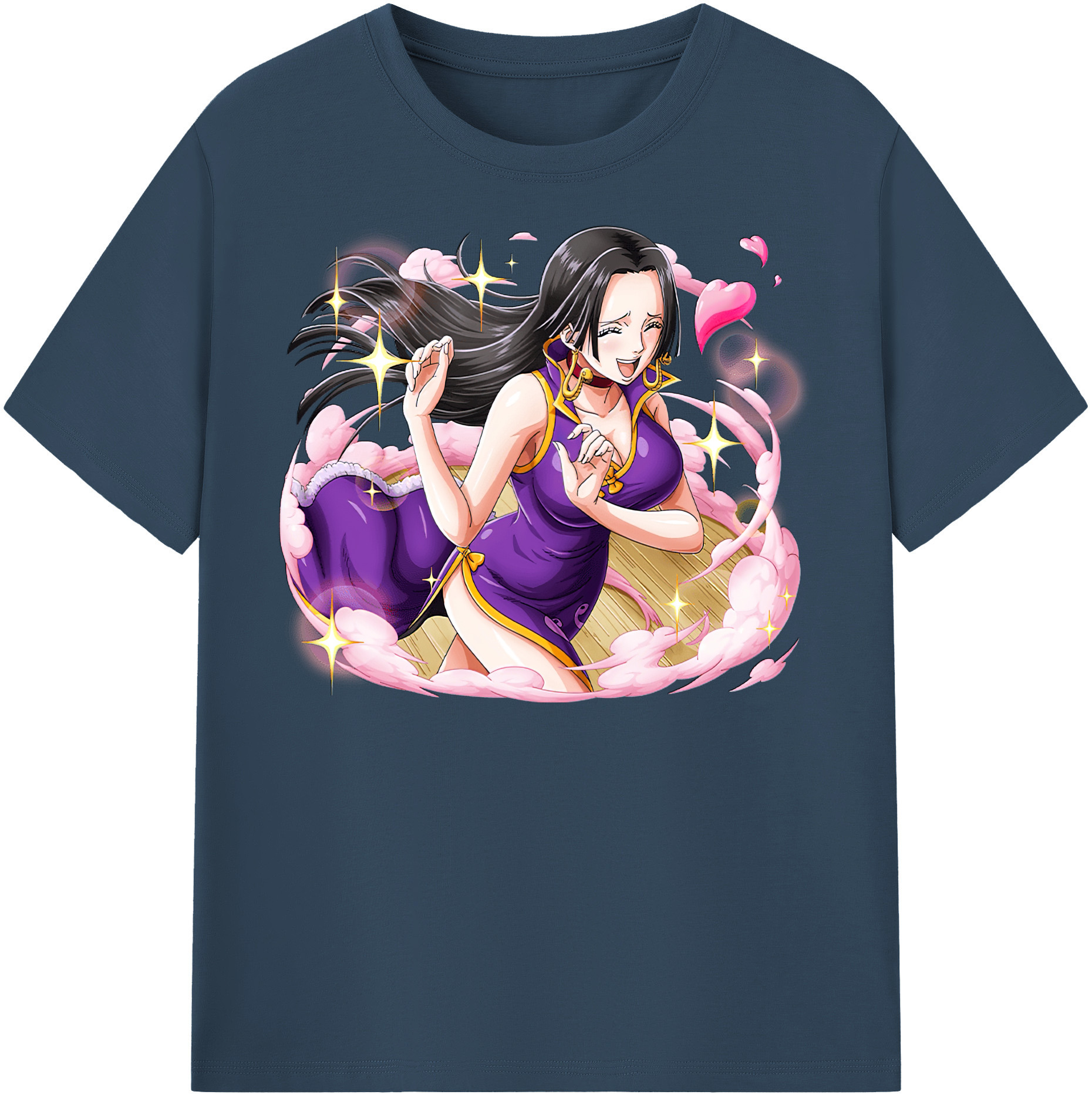 ワンピース ボア・ハンコック ONE PIECE Boa·Hancock 綿100％半袖Tシャツ（フロントプリント）