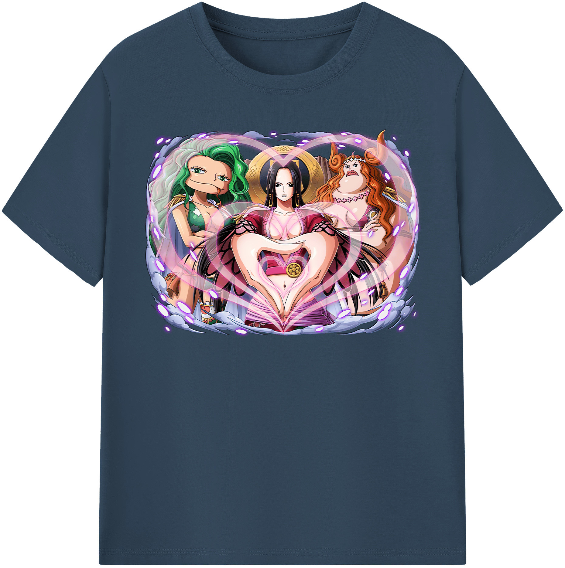 ワンピース ボア・ハンコック ONE PIECE Boa·Hancock 綿100％半袖Tシャツ（フロントプリント）