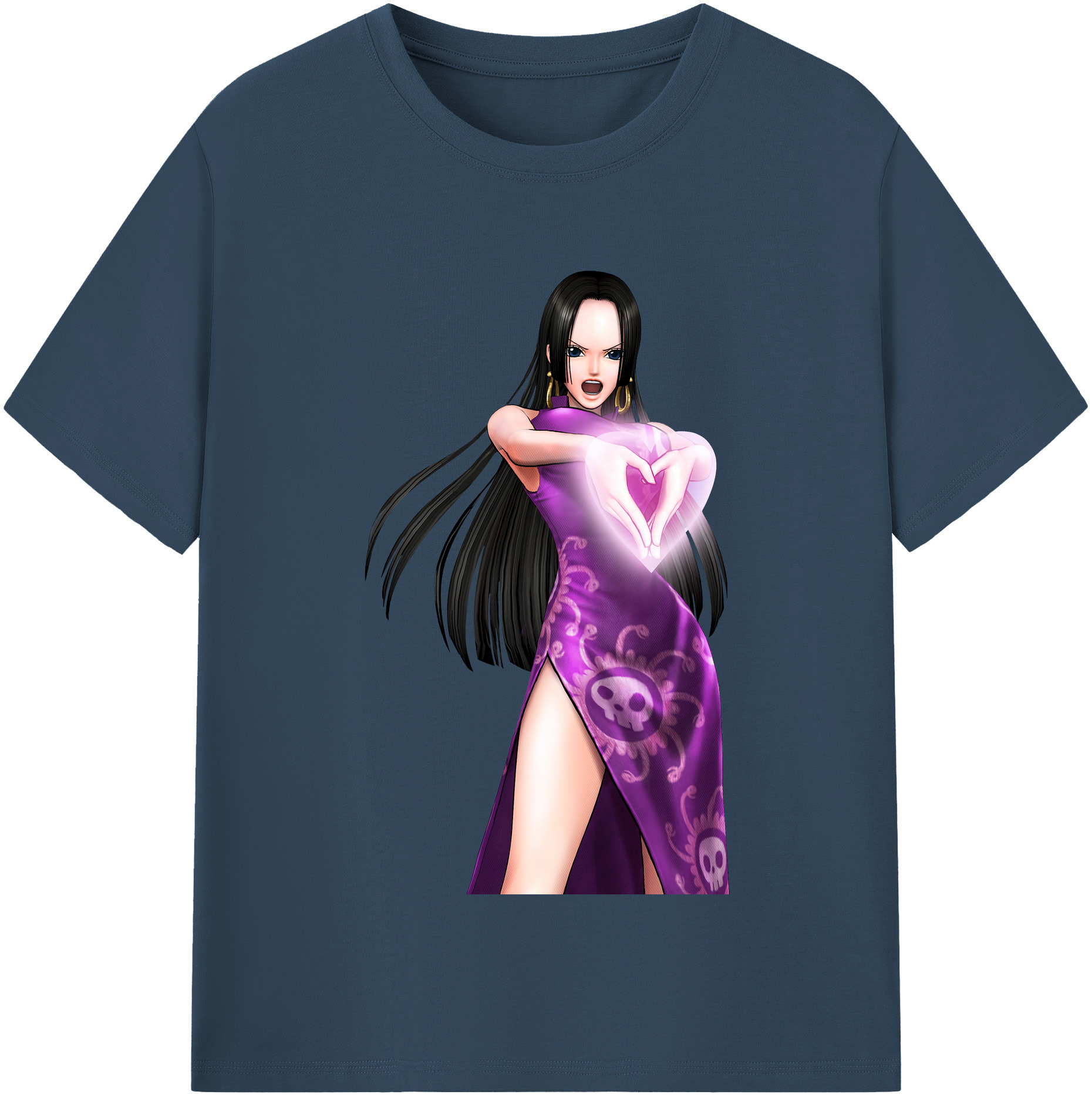 ワンピース ボア・ハンコック ONE PIECE Boa·Hancock 綿100％半袖Tシャツ（フロントプリント）