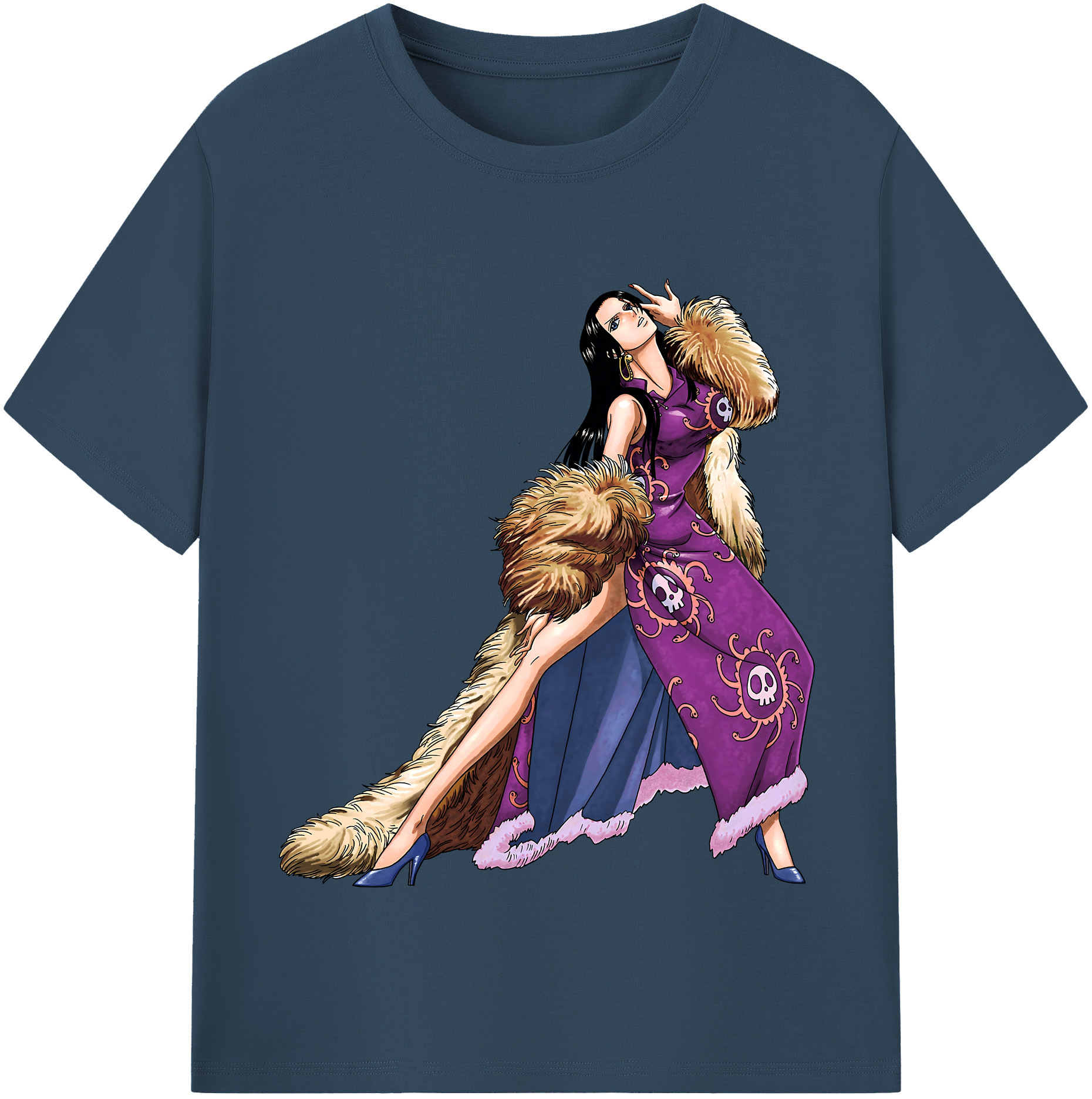 ワンピース ボア・ハンコック ONE PIECE Boa·Hancock 綿100％半袖Tシャツ（フロントプリント）