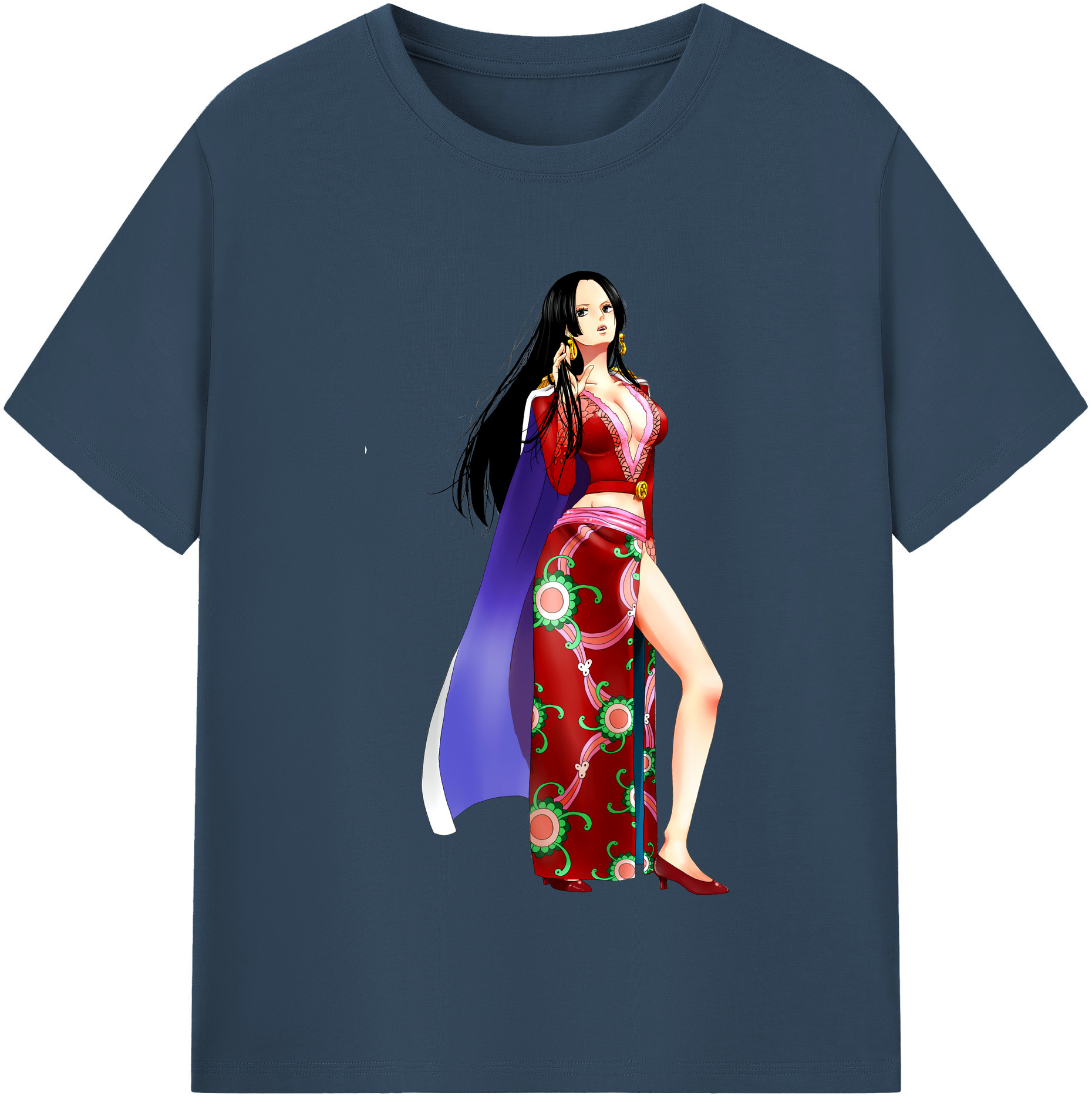 ワンピース ボア・ハンコック ONE PIECE Boa·Hancock 綿100％半袖Tシャツ（フロントプリント）