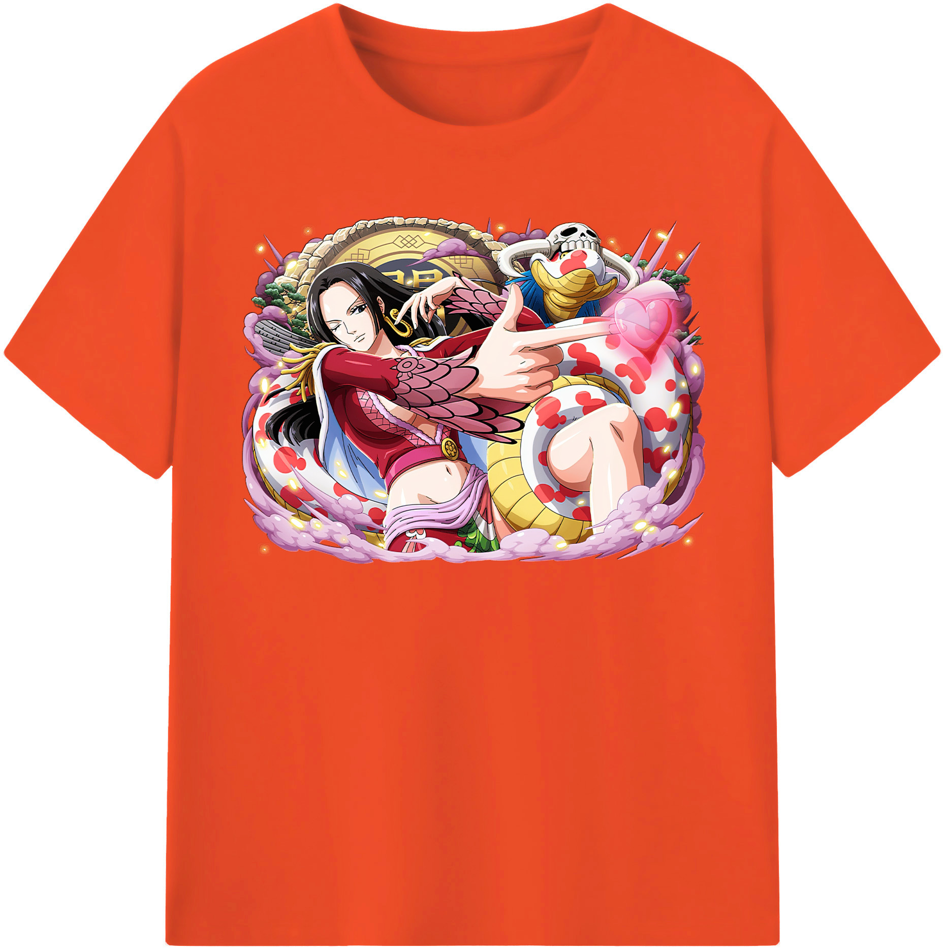 ワンピース ボア・ハンコック ONE PIECE Boa·Hancock 綿100％半袖Tシャツ（フロントプリント）