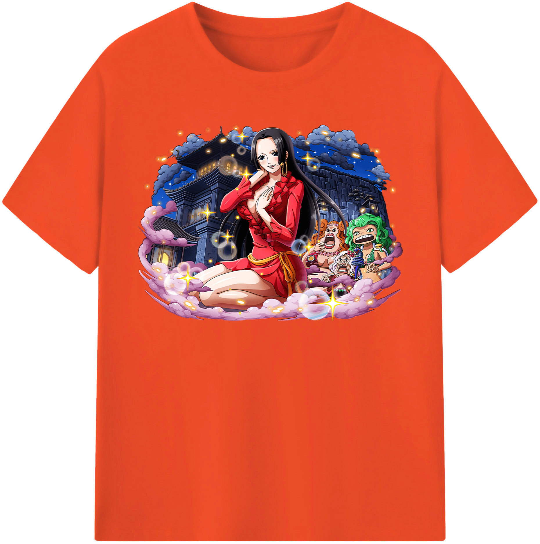 ワンピース ボア・ハンコック ONE PIECE Boa·Hancock 綿100％半袖Tシャツ（フロントプリント）
