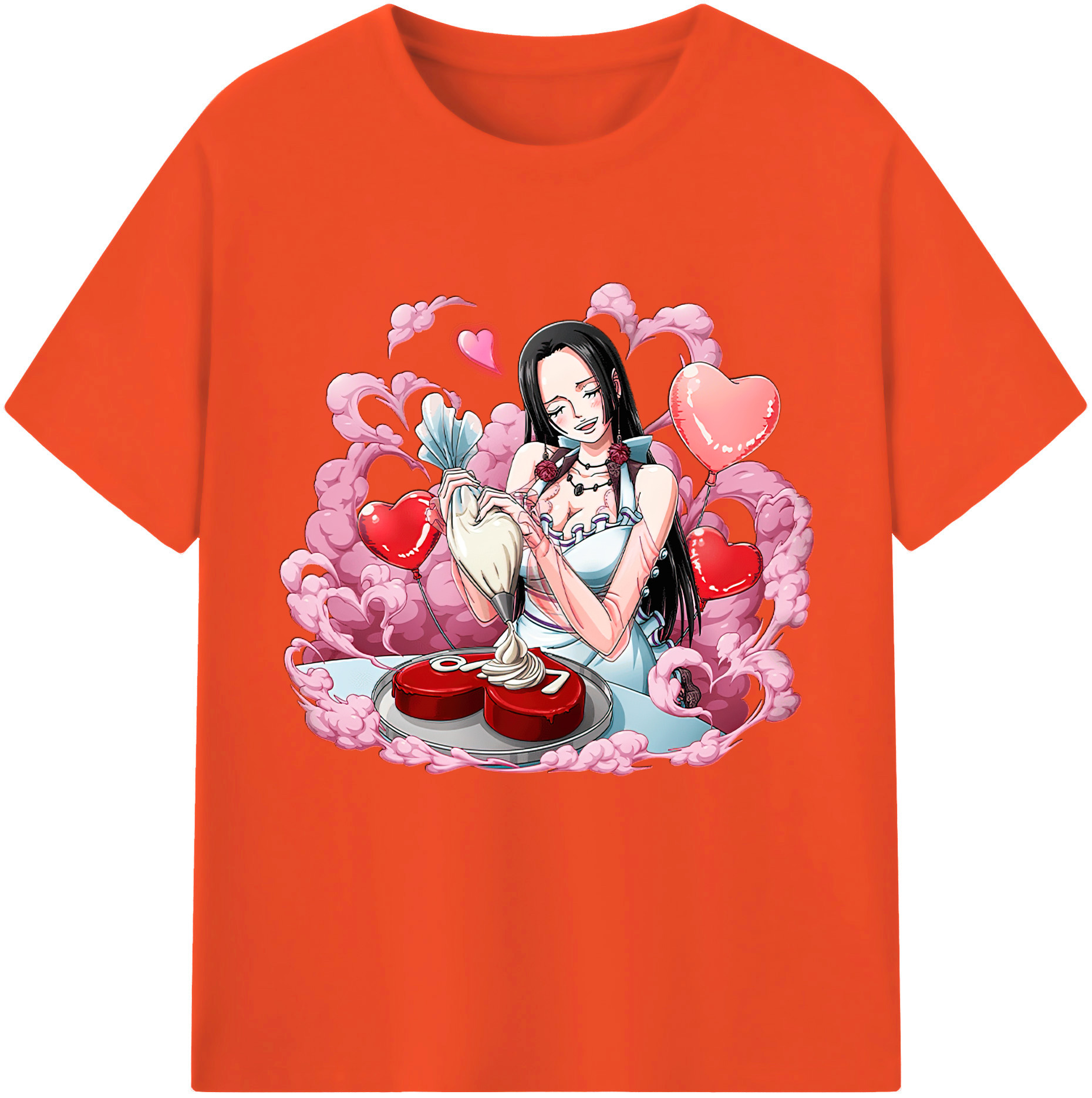 ワンピース ボア・ハンコック ONE PIECE Boa·Hancock 綿100％半袖Tシャツ（フロントプリント）