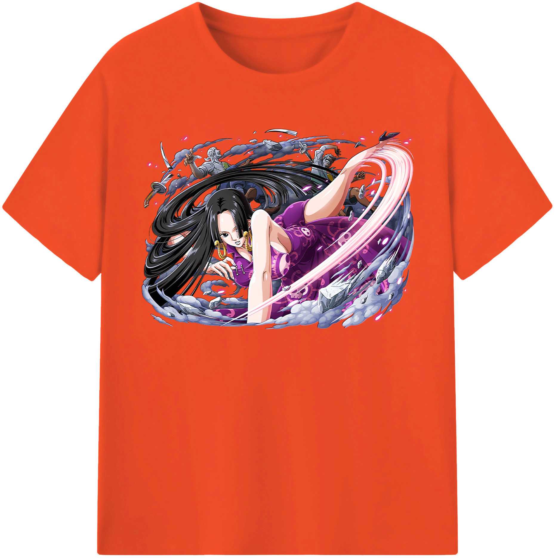 ワンピース ボア・ハンコック ONE PIECE Boa·Hancock 綿100％半袖Tシャツ（フロントプリント）