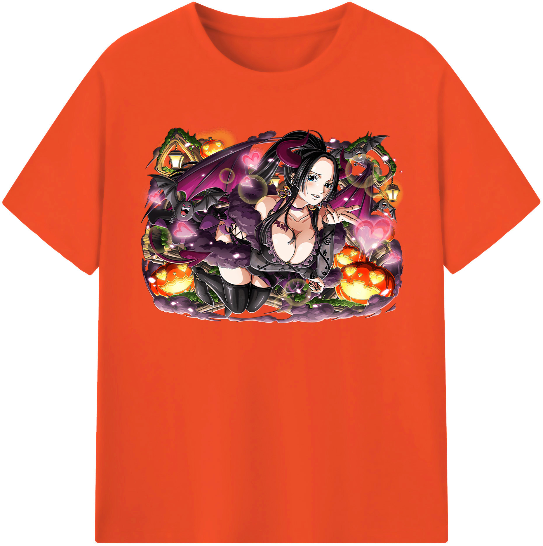 ワンピース ボア・ハンコック ONE PIECE Boa·Hancock 綿100％半袖Tシャツ（フロントプリント）