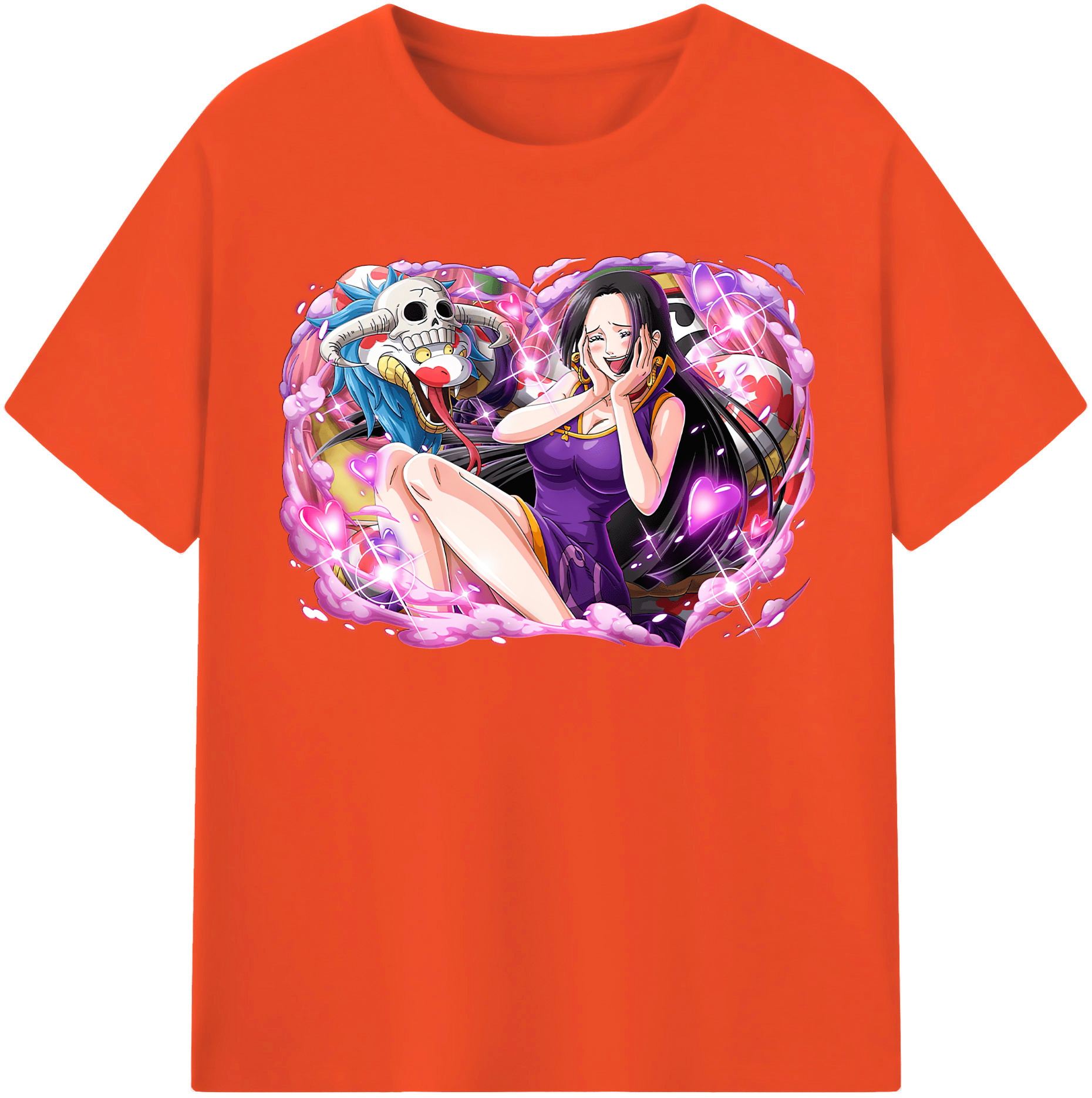 ワンピース ボア・ハンコック ONE PIECE Boa·Hancock 綿100％半袖Tシャツ（フロントプリント）