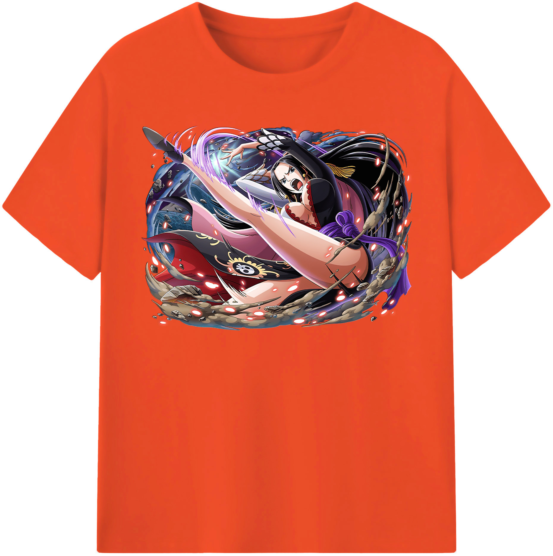 ワンピース ボア・ハンコック ONE PIECE Boa·Hancock 綿100％半袖Tシャツ（フロントプリント）