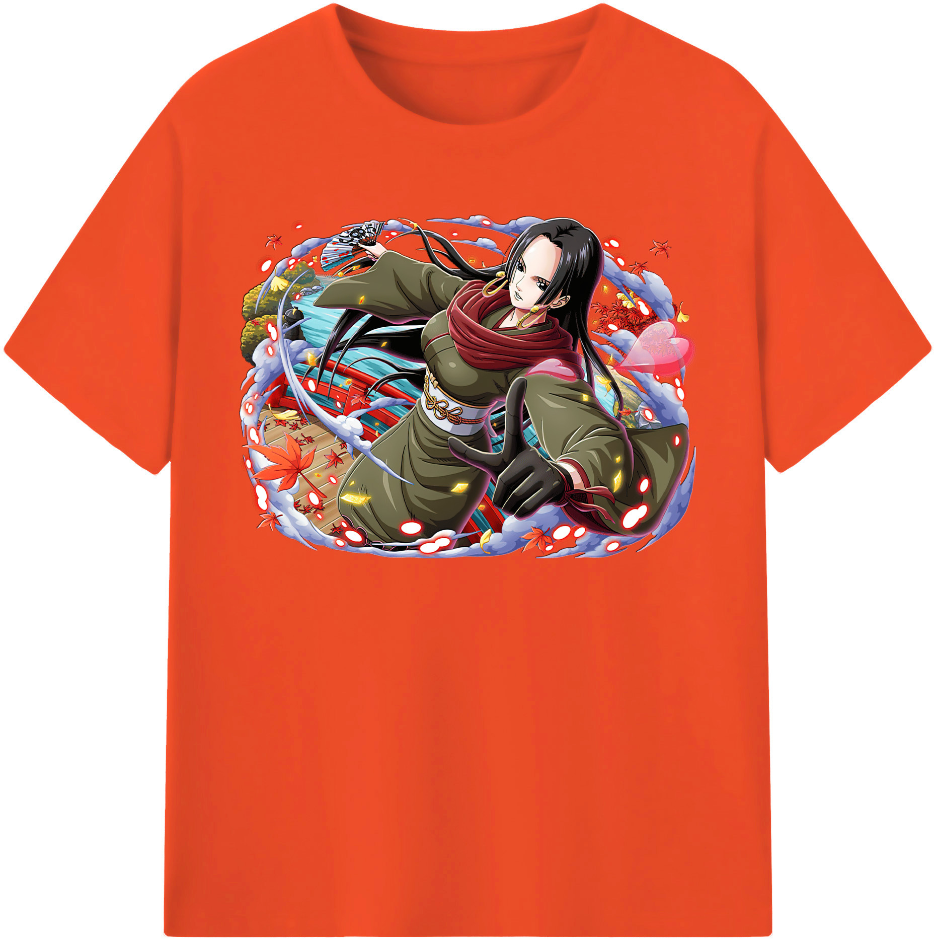 ワンピース ボア・ハンコック ONE PIECE Boa·Hancock 綿100％半袖Tシャツ（フロントプリント）