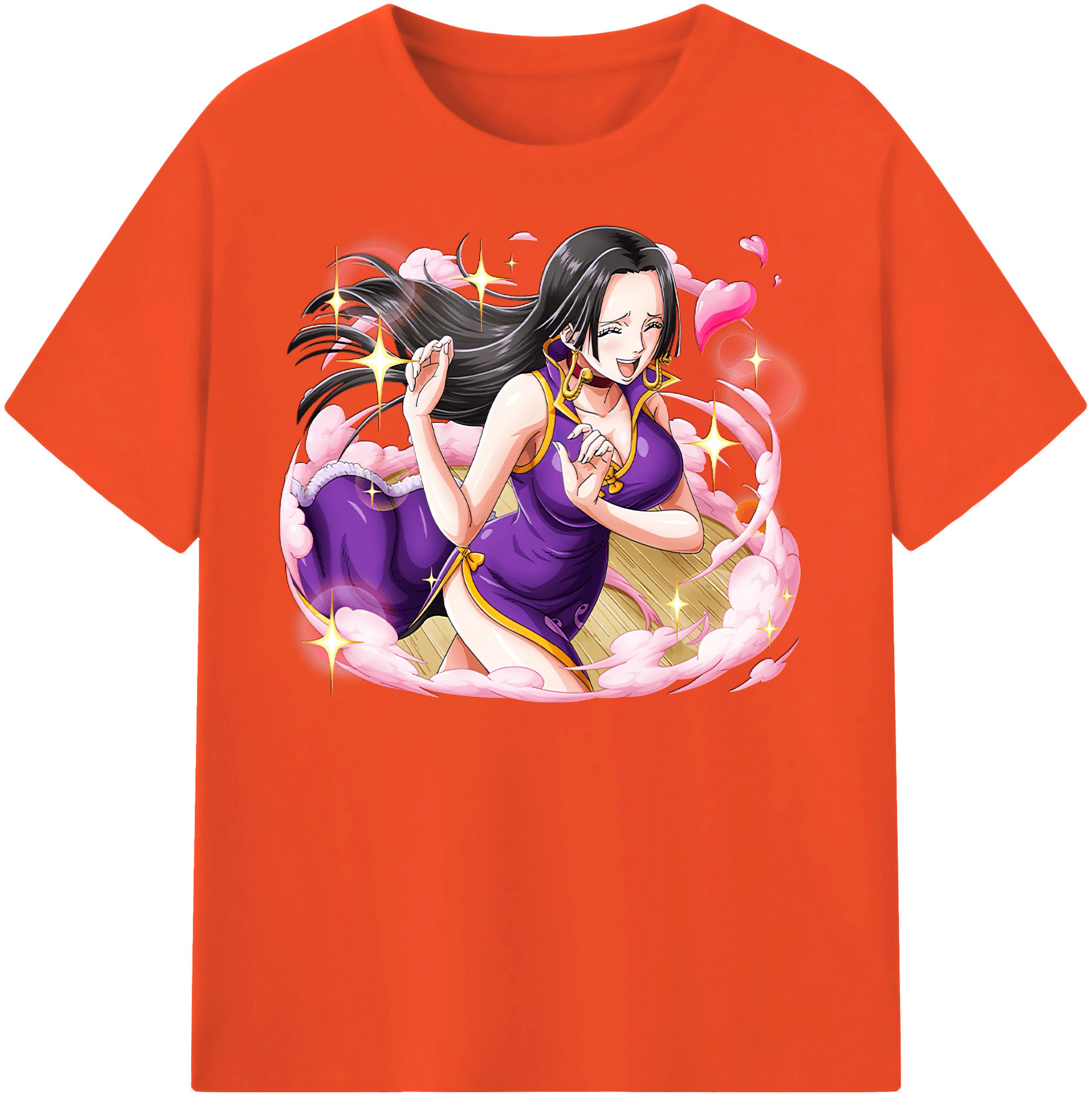 ワンピース ボア・ハンコック ONE PIECE Boa·Hancock 綿100％半袖Tシャツ（フロントプリント）