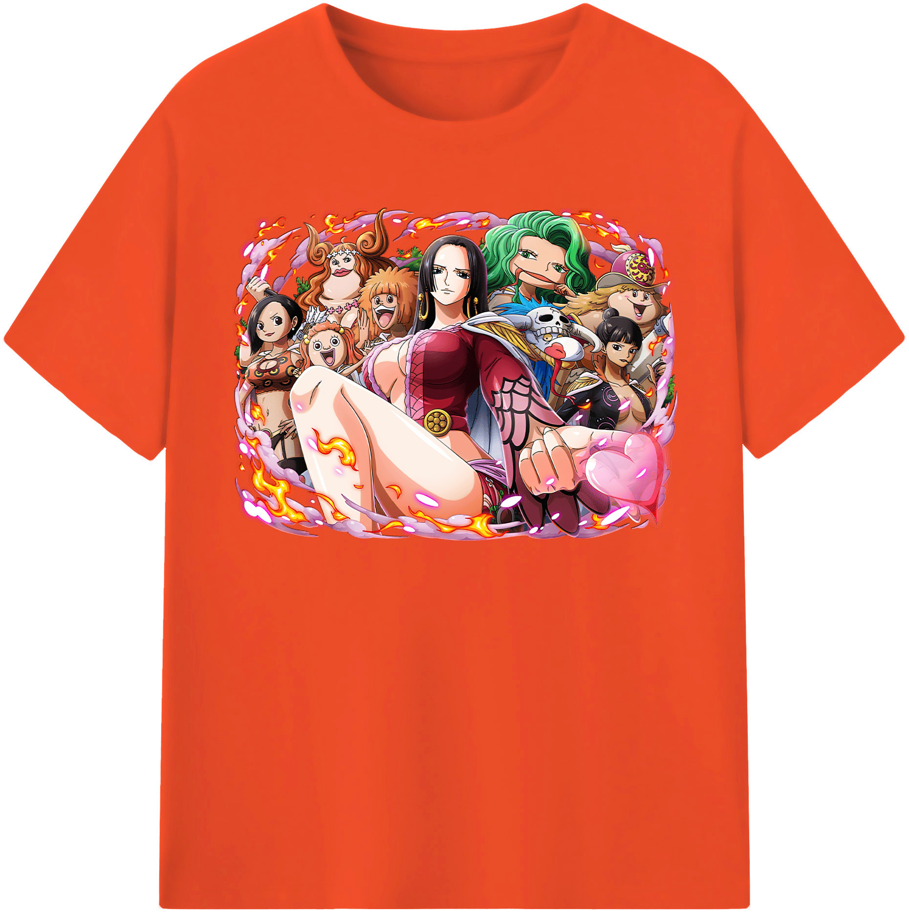 ワンピース ボア・ハンコック ONE PIECE Boa·Hancock 綿100％半袖Tシャツ（フロントプリント）