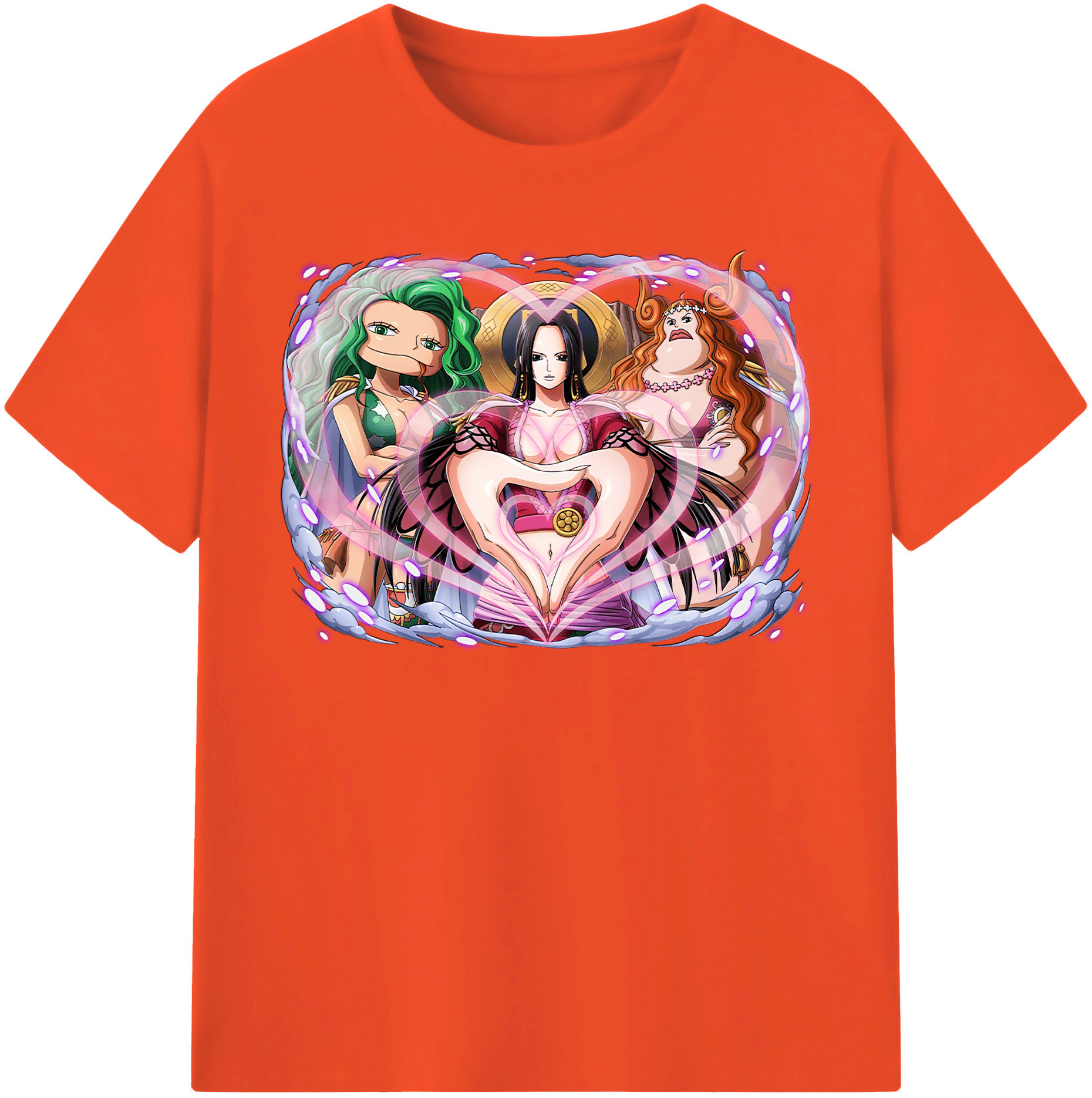 ワンピース ボア・ハンコック ONE PIECE Boa·Hancock 綿100％半袖Tシャツ（フロントプリント）
