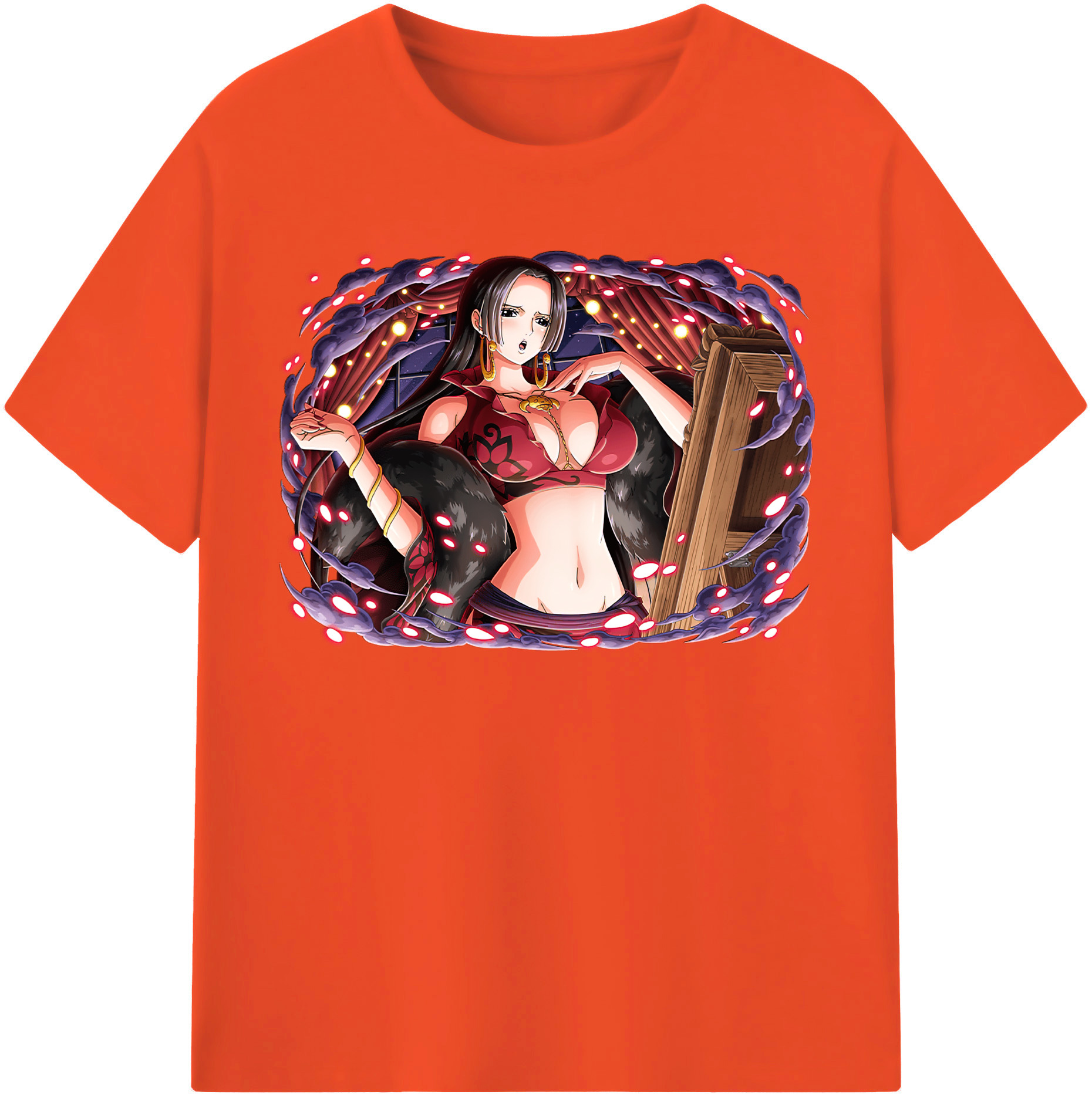 ワンピース ボア・ハンコック ONE PIECE Boa·Hancock 綿100％半袖Tシャツ（フロントプリント）