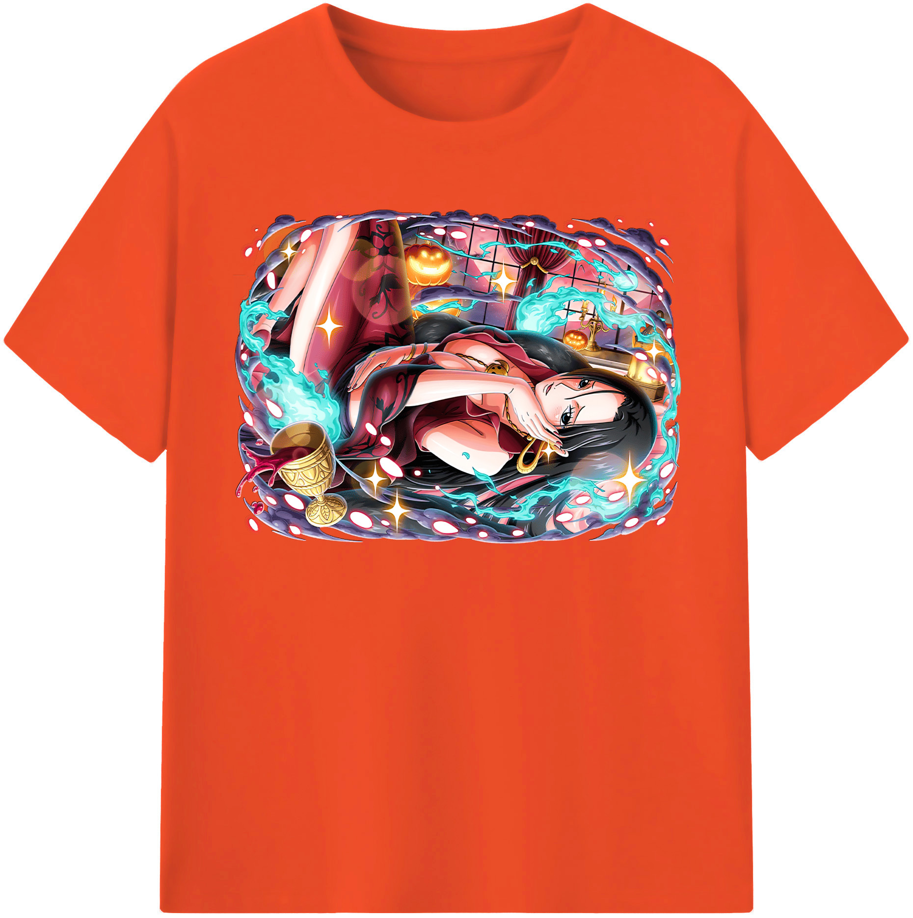 ワンピース ボア・ハンコック ONE PIECE Boa·Hancock 綿100％半袖Tシャツ（フロントプリント）