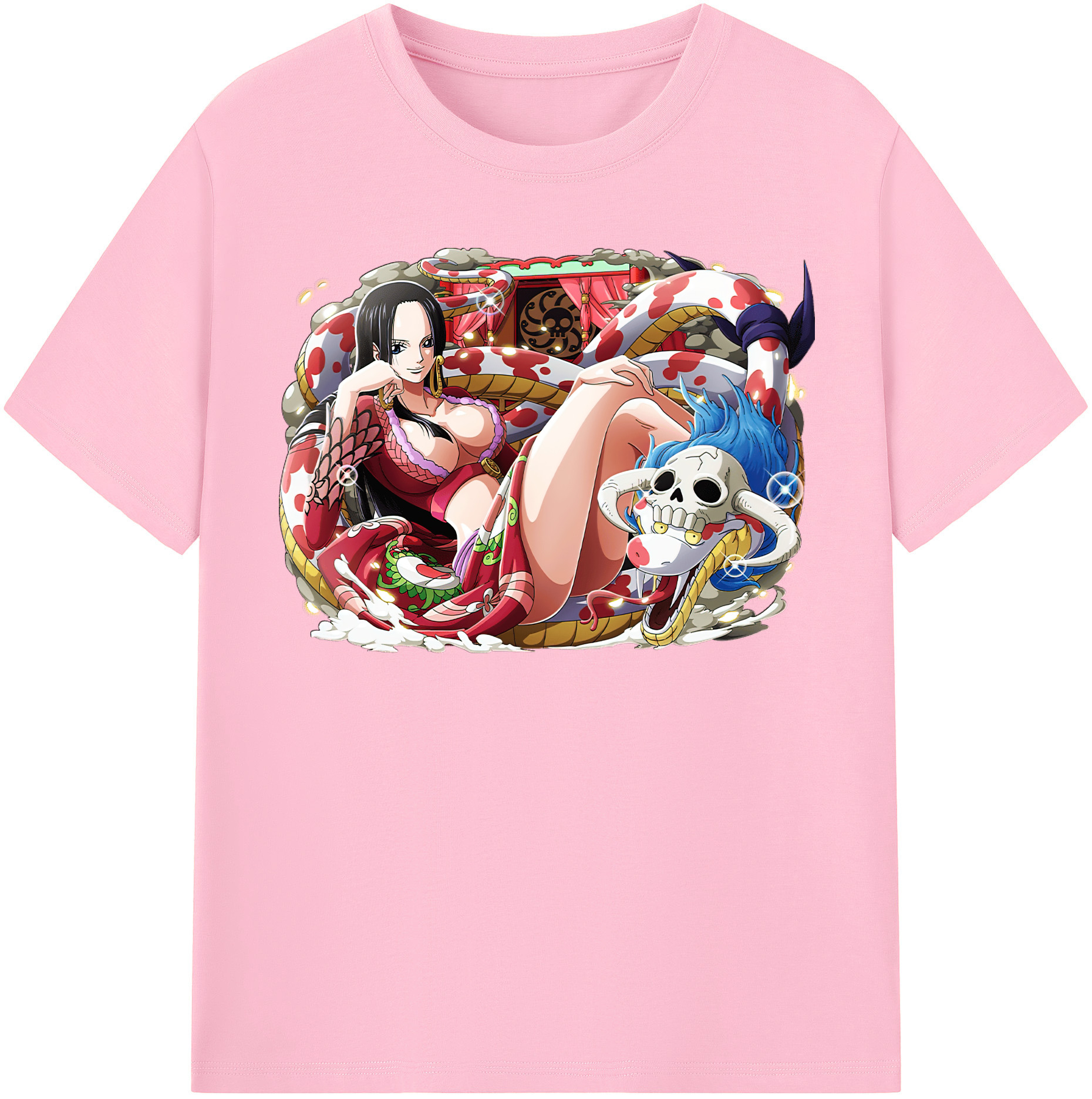 ワンピース ボア・ハンコック ONE PIECE Boa·Hancock 綿100％半袖Tシャツ（フロントプリント）