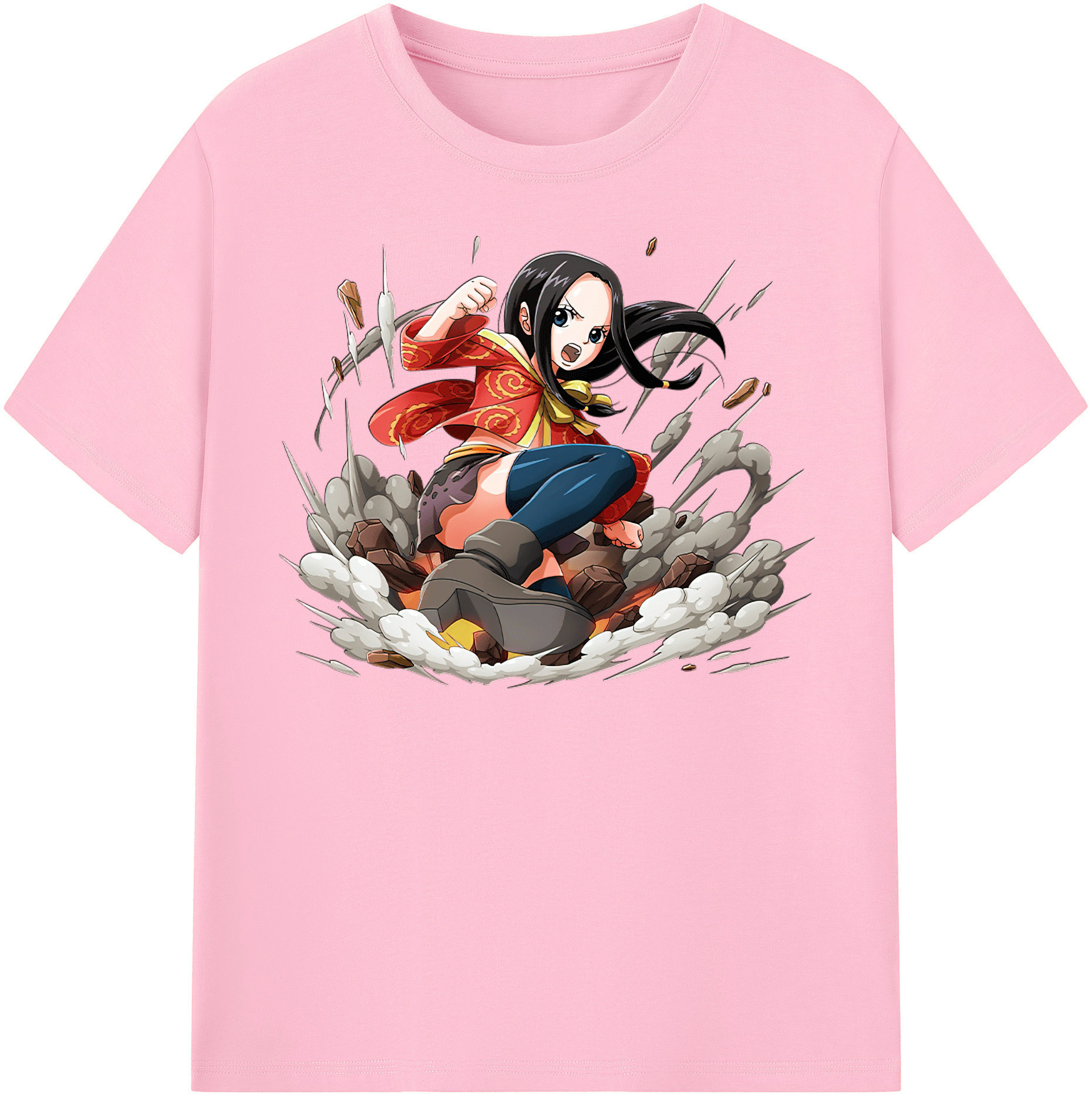 ワンピース ボア・ハンコック ONE PIECE Boa·Hancock 綿100％半袖Tシャツ（フロントプリント）