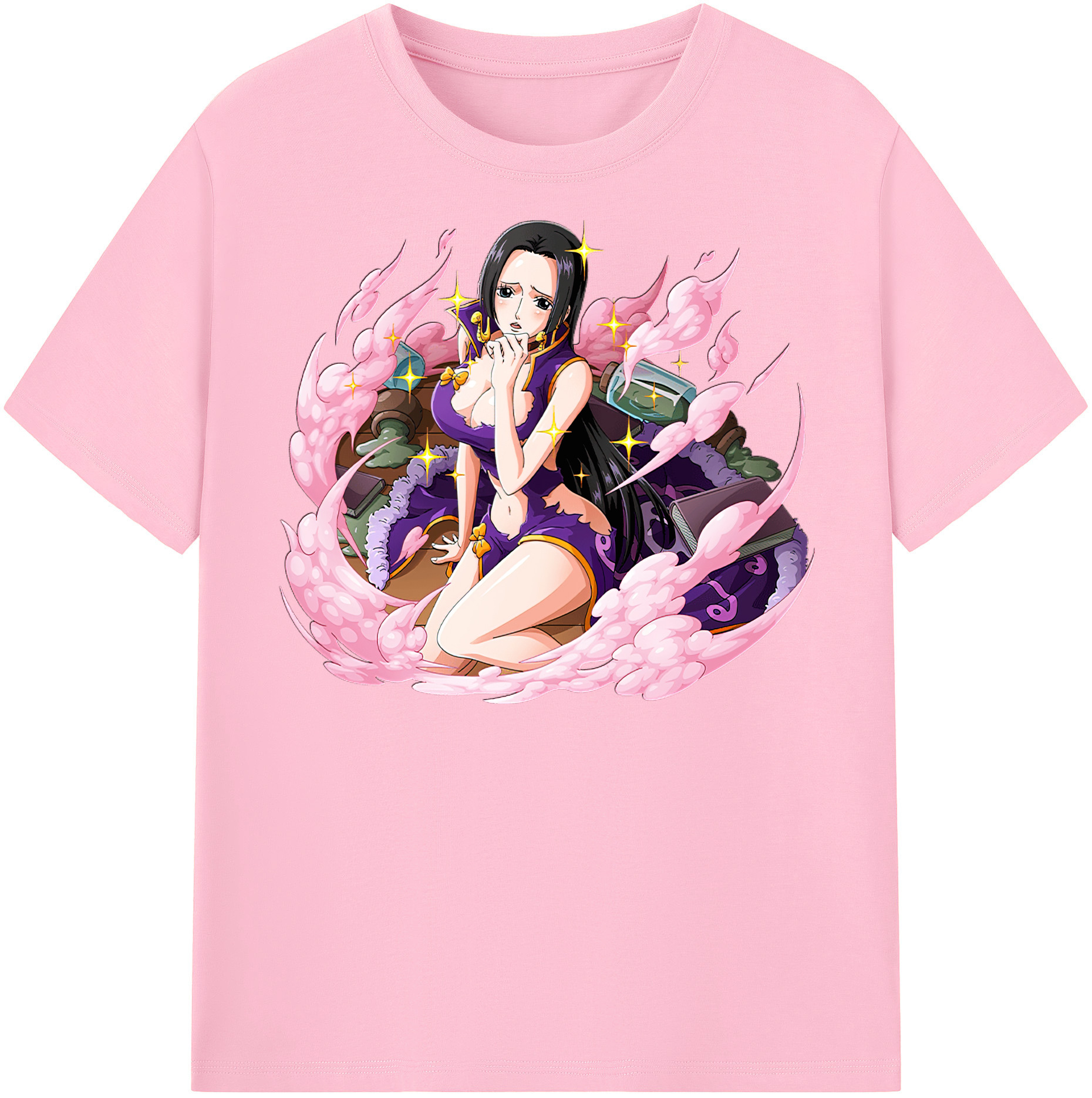 ワンピース ボア・ハンコック ONE PIECE Boa·Hancock 綿100％半袖Tシャツ（フロントプリント）