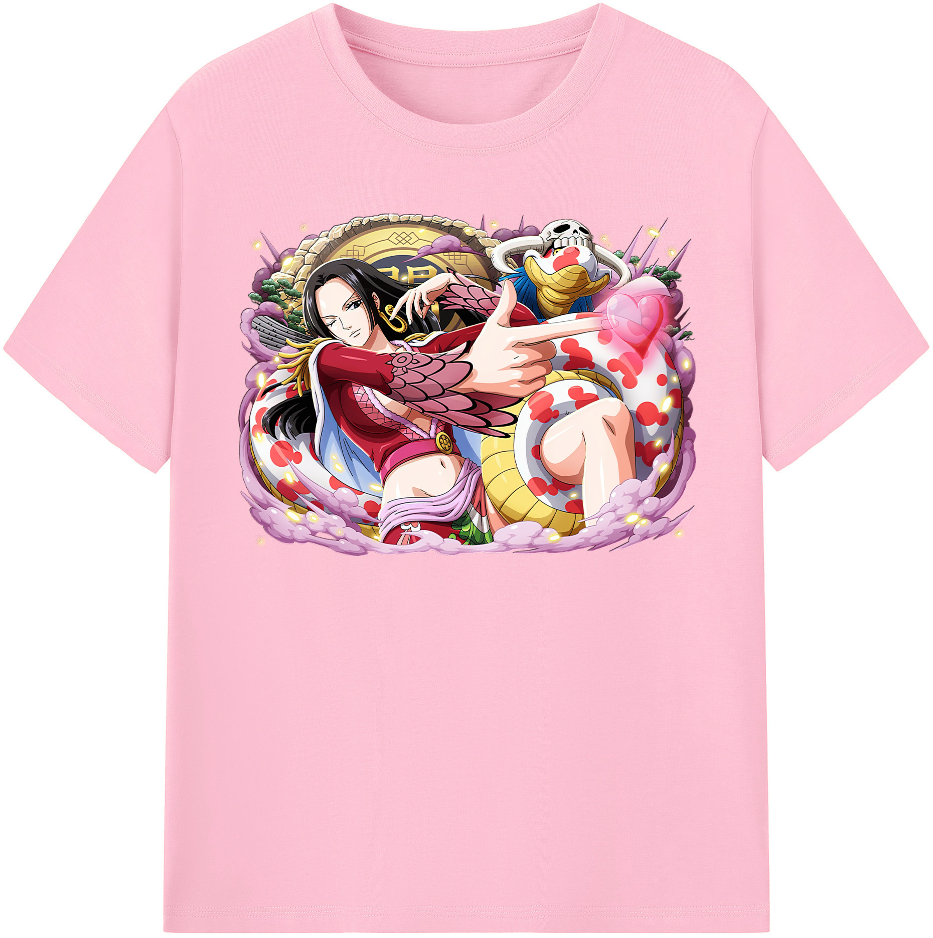 ワンピース ボア・ハンコック ONE PIECE Boa·Hancock 綿100％半袖Tシャツ（フロントプリント）