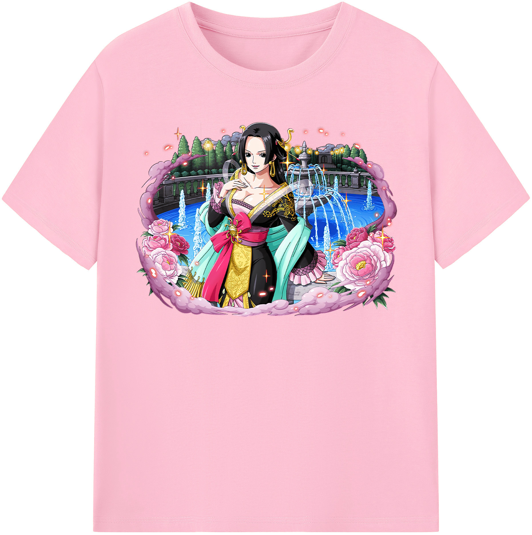 ワンピース ボア・ハンコック ONE PIECE Boa·Hancock 綿100％半袖Tシャツ（フロントプリント）