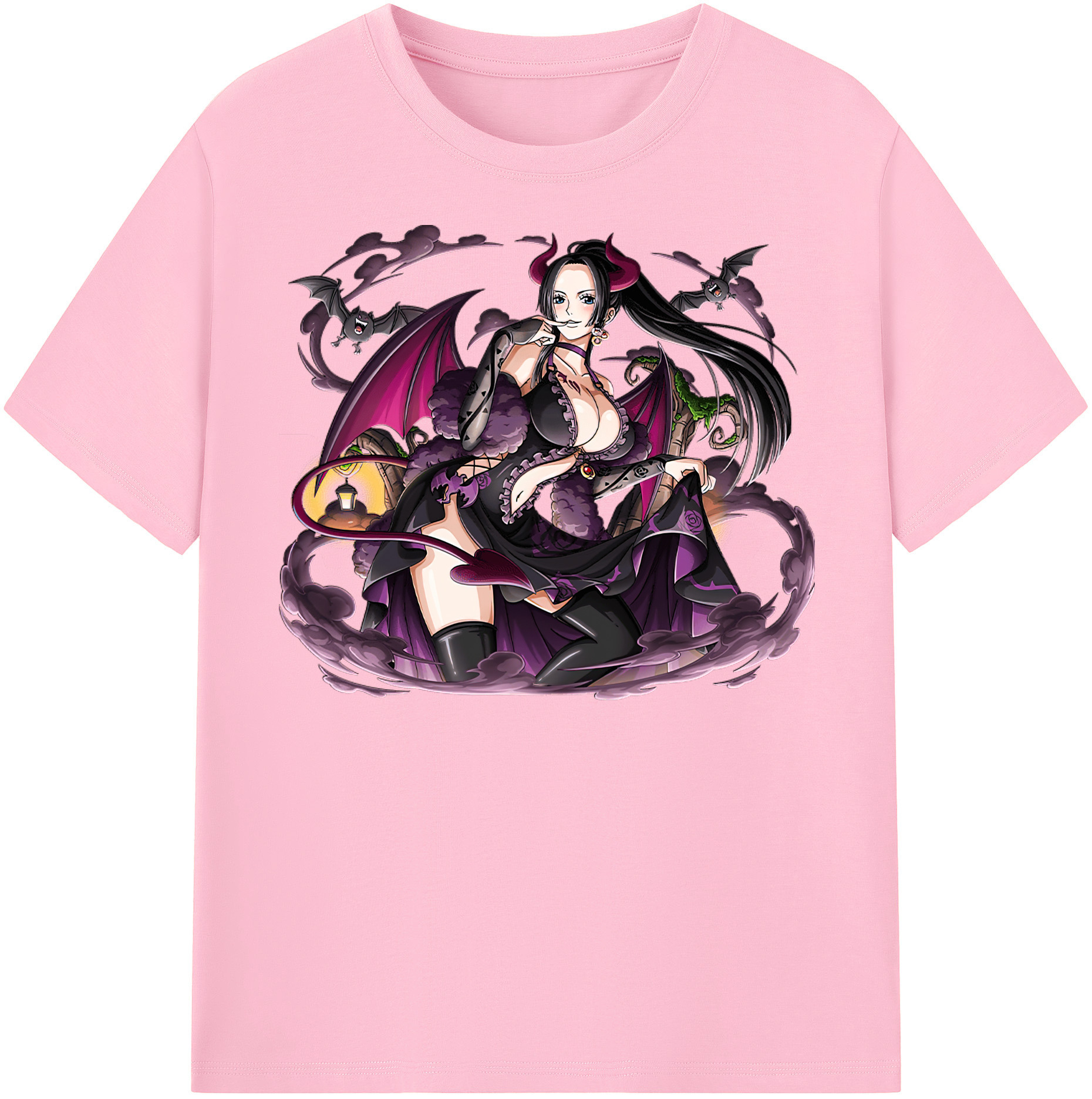 ワンピース ボア・ハンコック ONE PIECE Boa·Hancock 綿100％半袖Tシャツ（フロントプリント）