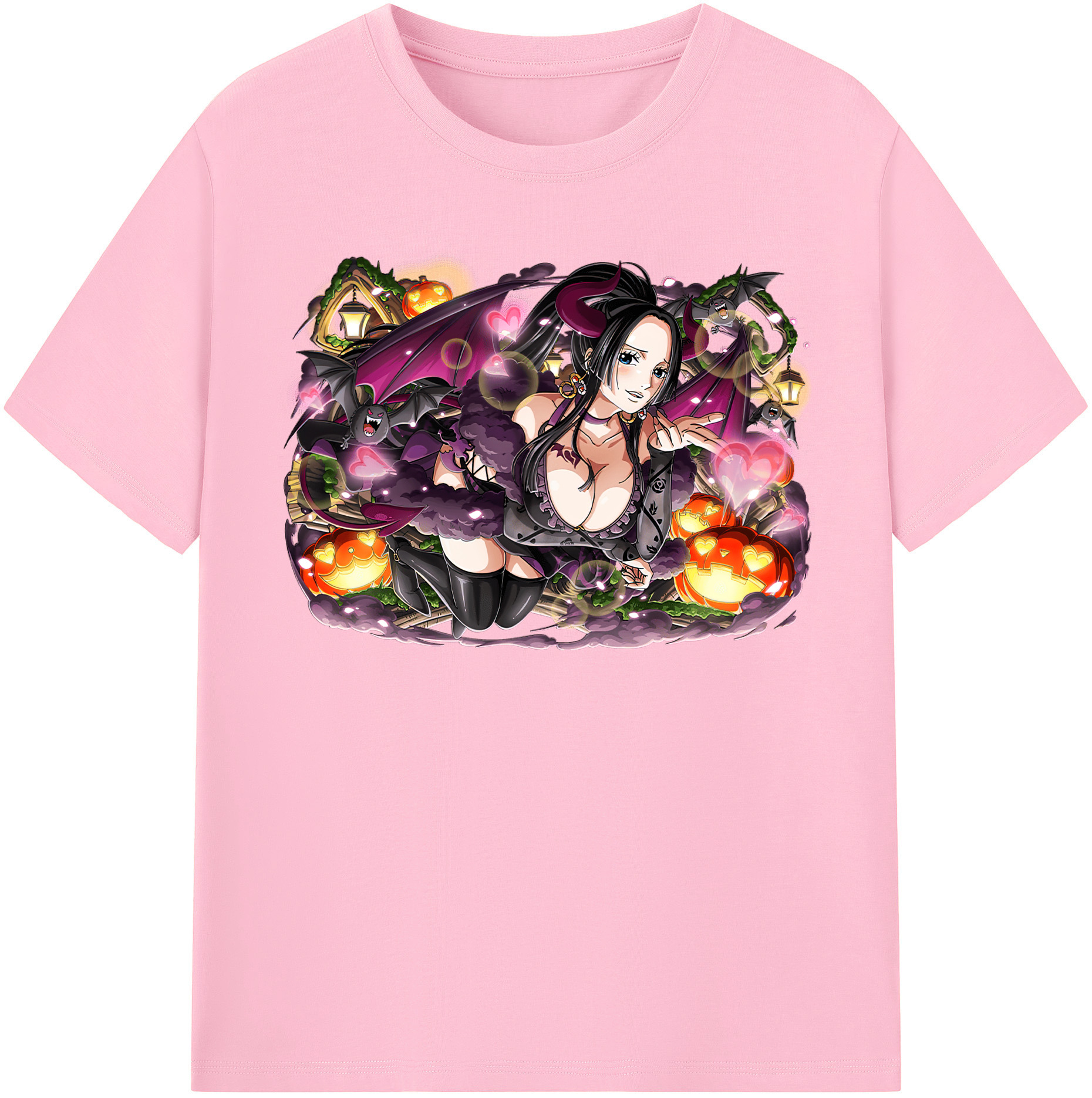 ワンピース ボア・ハンコック ONE PIECE Boa·Hancock 綿100％半袖Tシャツ（フロントプリント）