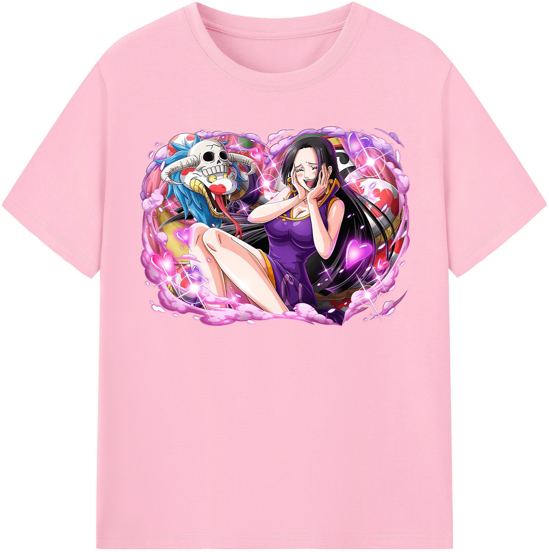 ワンピース ボア・ハンコック ONE PIECE Boa·Hancock 綿100％半袖Tシャツ（フロントプリント）