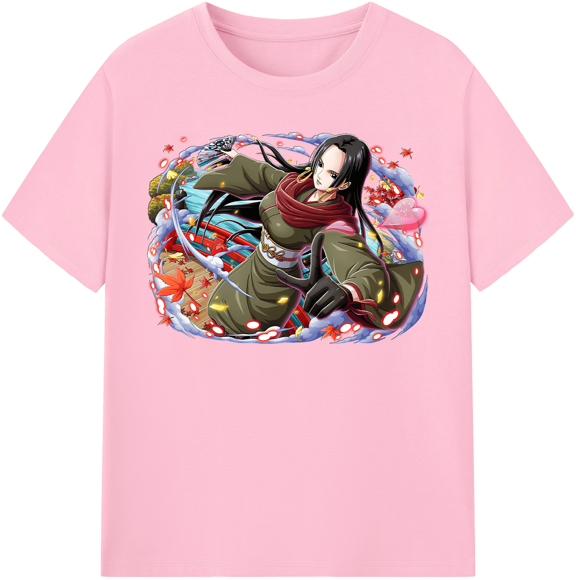 ワンピース ボア・ハンコック ONE PIECE Boa·Hancock 綿100％半袖Tシャツ（フロントプリント）