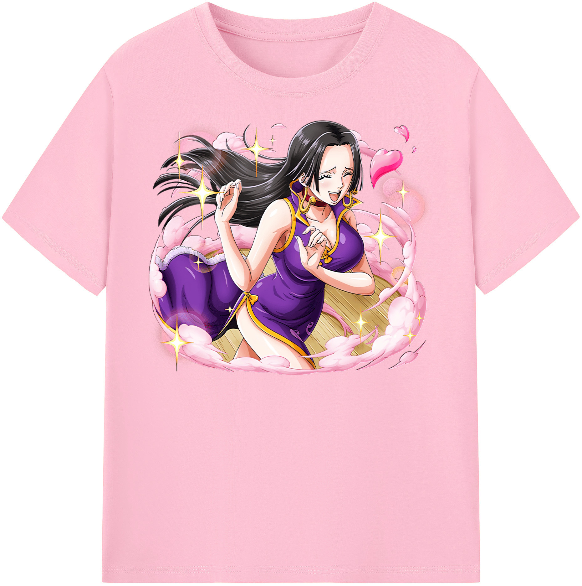 ワンピース ボア・ハンコック ONE PIECE Boa·Hancock 綿100％半袖Tシャツ（フロントプリント）