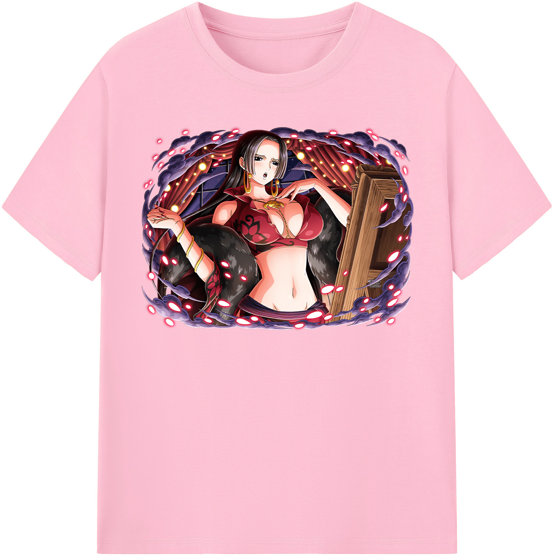 ワンピース ボア・ハンコック ONE PIECE Boa·Hancock 綿100％半袖Tシャツ（フロントプリント）