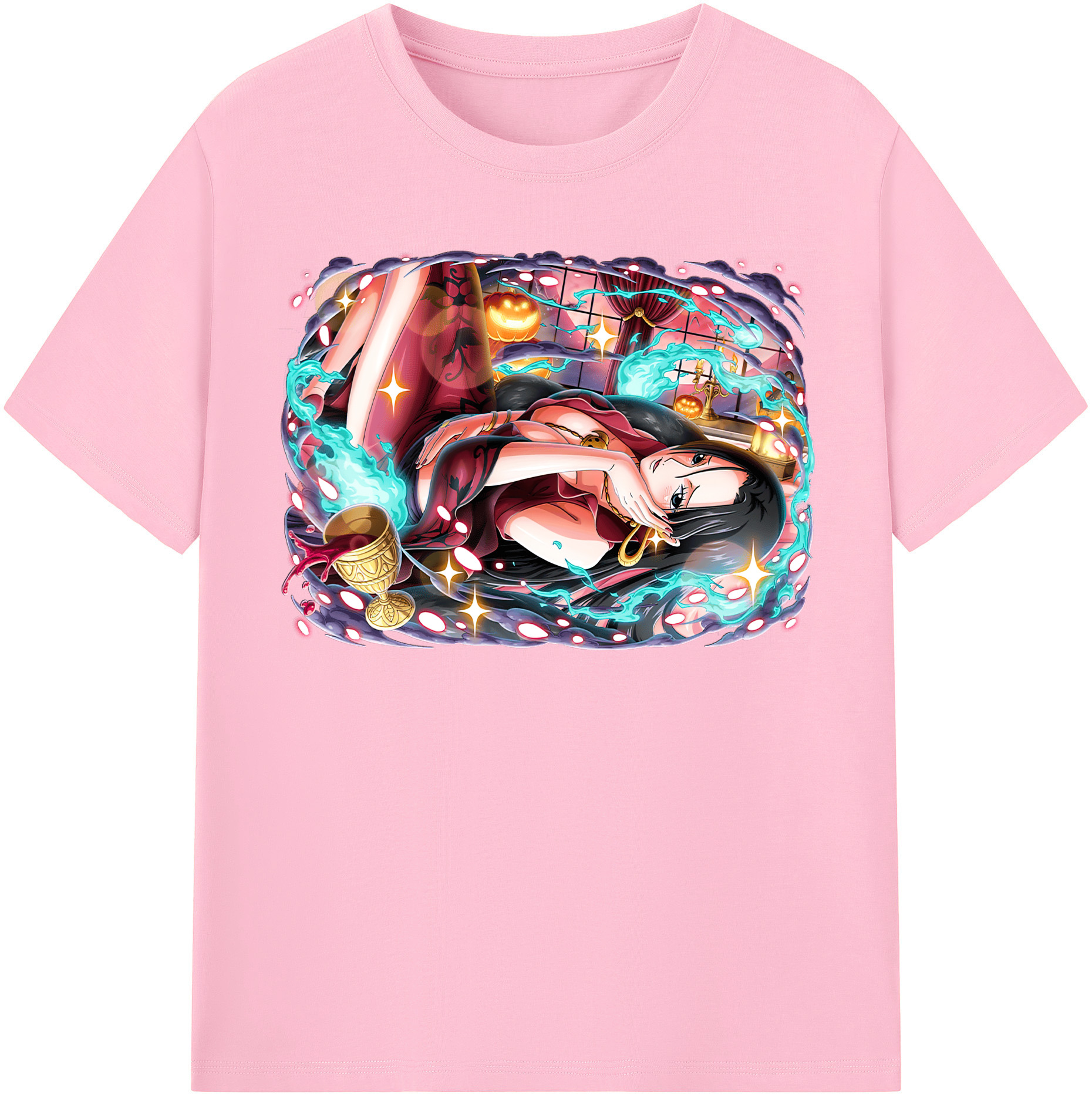 ワンピース ボア・ハンコック ONE PIECE Boa·Hancock 綿100％半袖Tシャツ（フロントプリント）