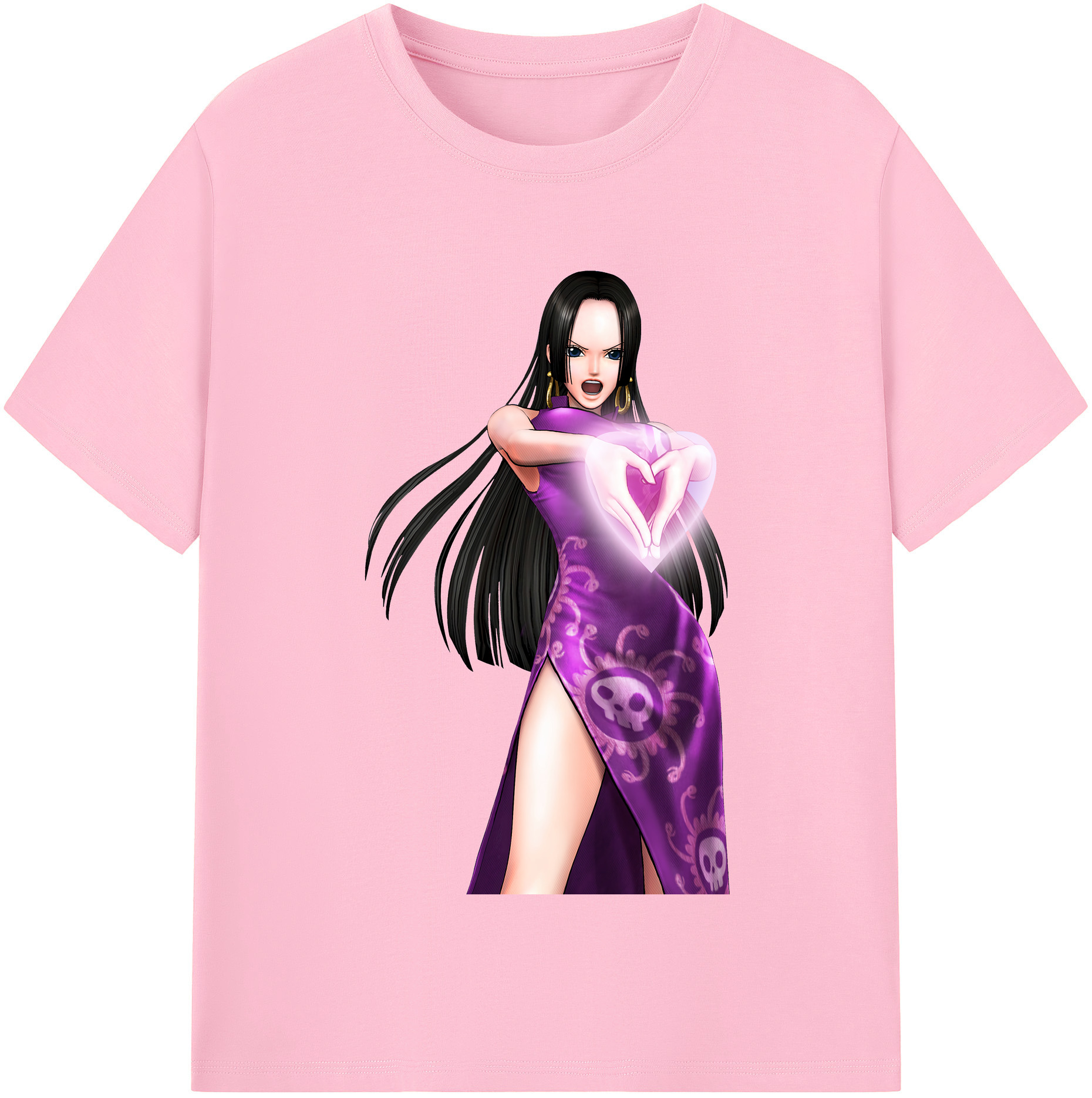 ワンピース ボア・ハンコック ONE PIECE Boa·Hancock 綿100％半袖Tシャツ（フロントプリント）