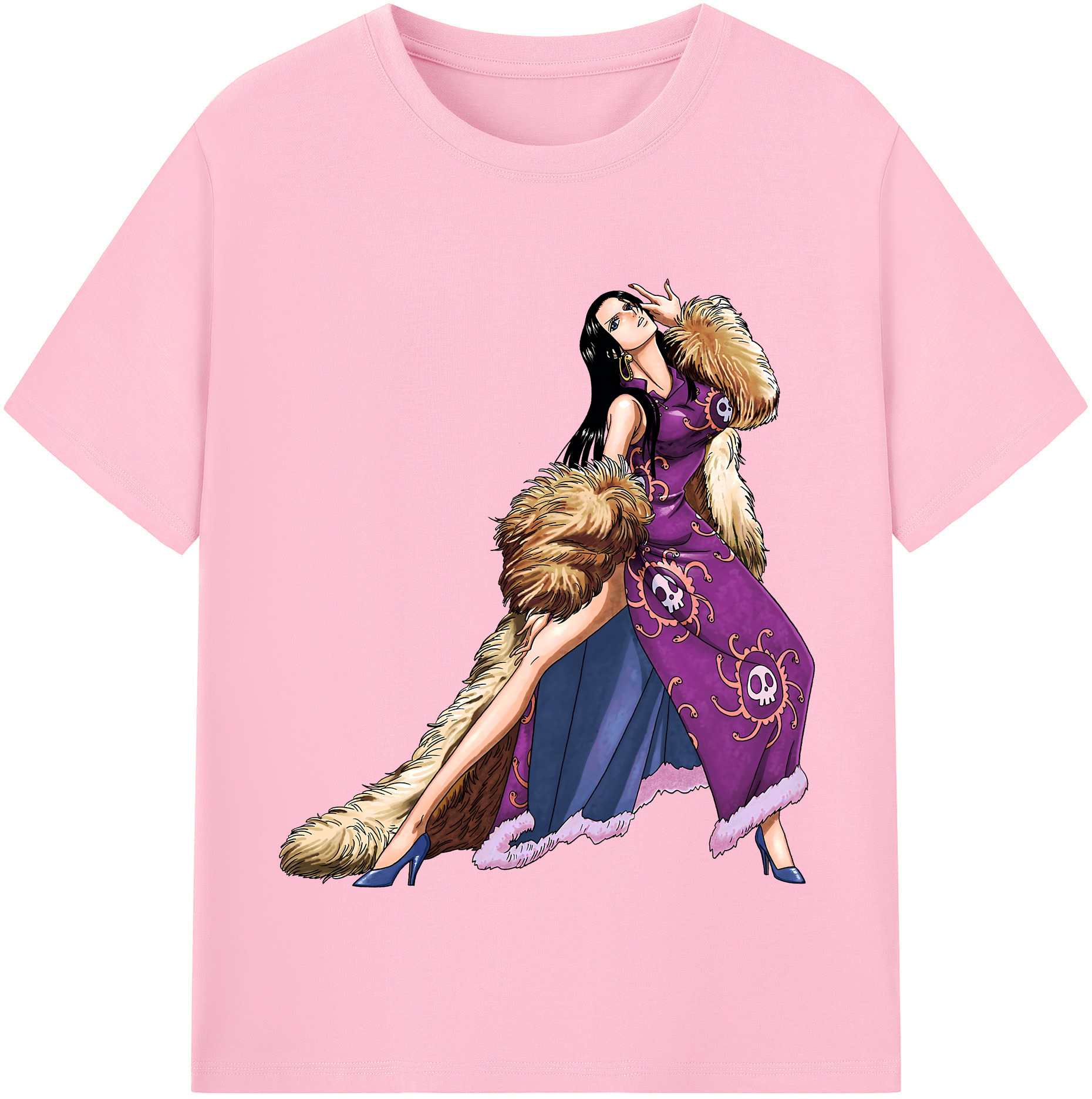ワンピース ボア・ハンコック ONE PIECE Boa·Hancock 綿100％半袖Tシャツ（フロントプリント）