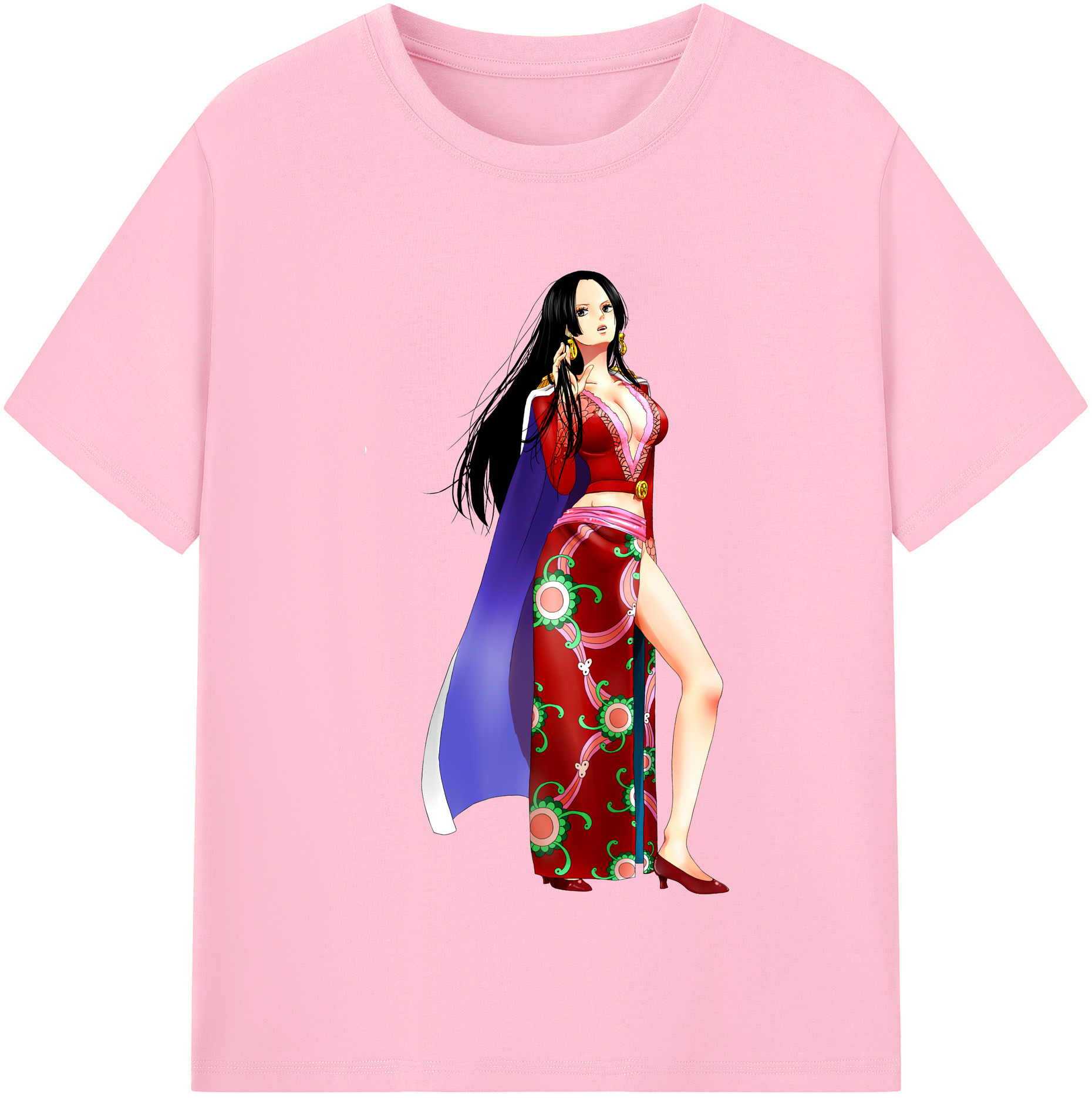 ワンピース ボア・ハンコック ONE PIECE Boa·Hancock 綿100％半袖Tシャツ（フロントプリント）