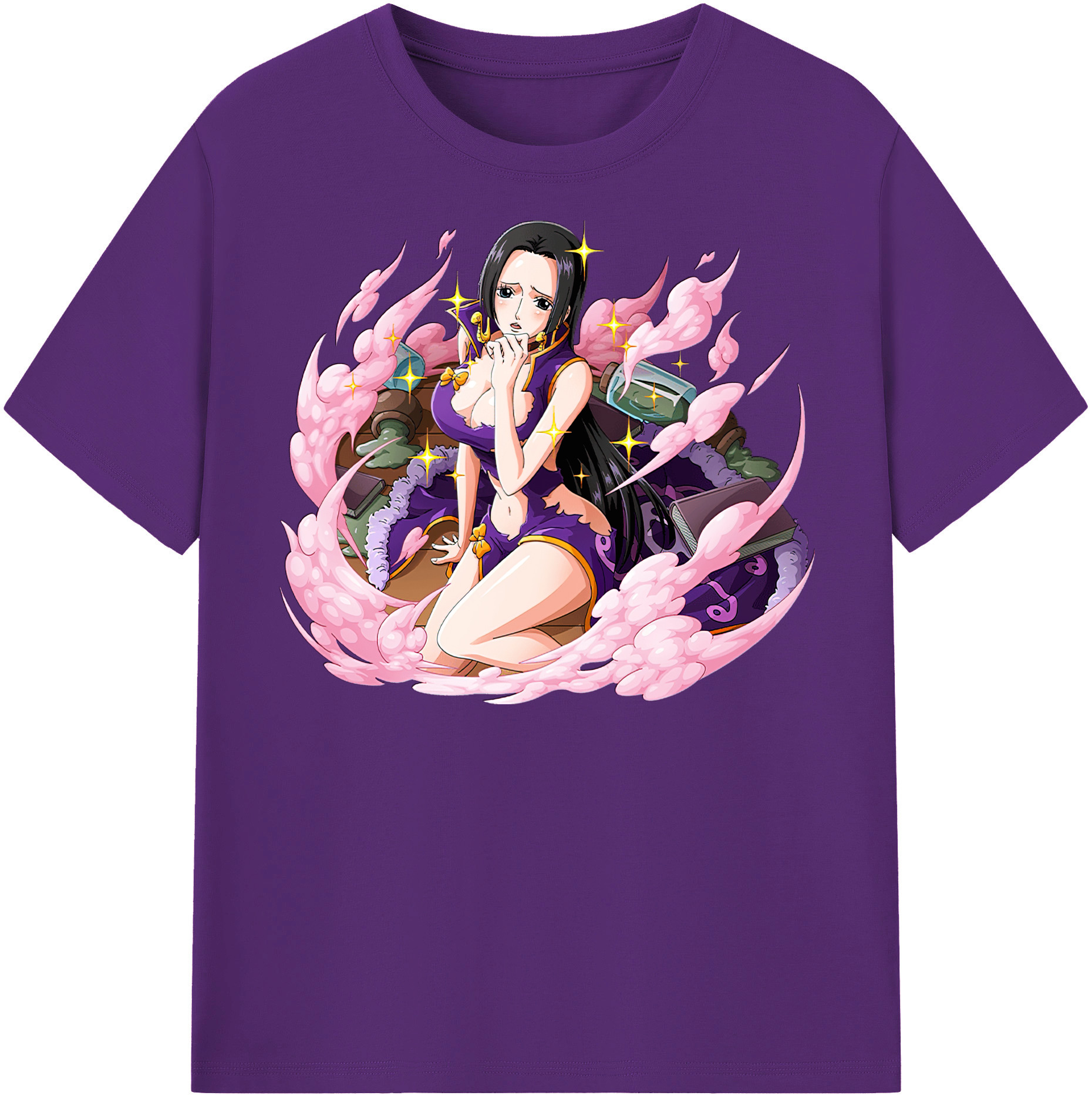 ワンピース ボア・ハンコック ONE PIECE Boa·Hancock 綿100％半袖Tシャツ（フロントプリント）