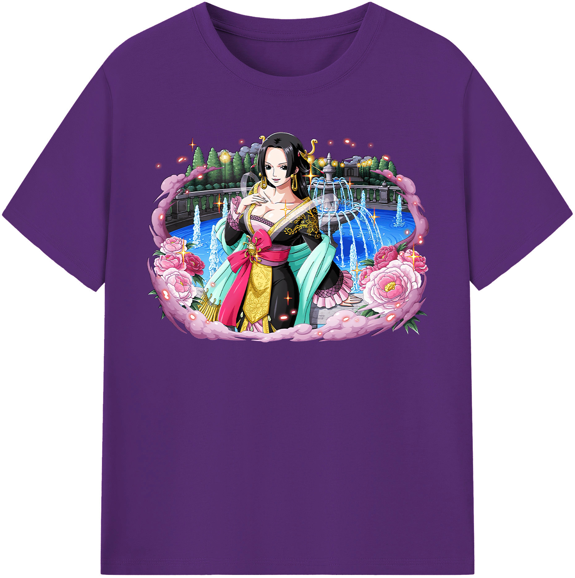 ワンピース ボア・ハンコック ONE PIECE Boa·Hancock 綿100％半袖Tシャツ（フロントプリント）