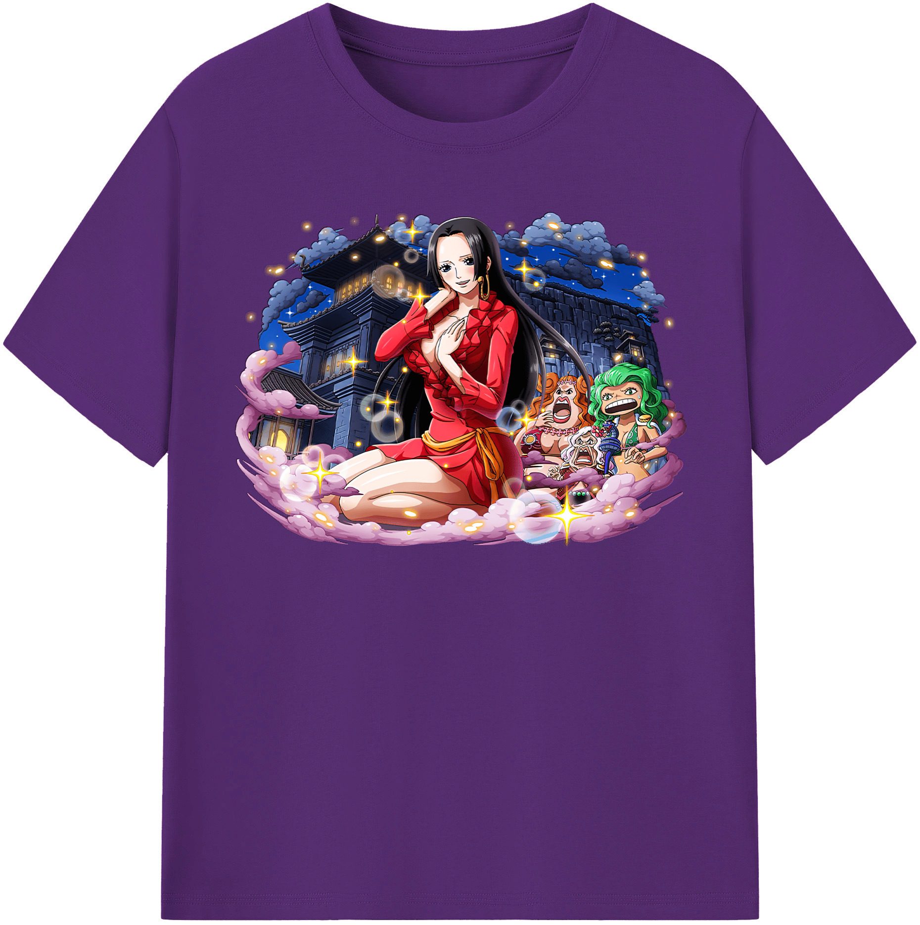 ワンピース ボア・ハンコック ONE PIECE Boa·Hancock 綿100％半袖Tシャツ（フロントプリント）
