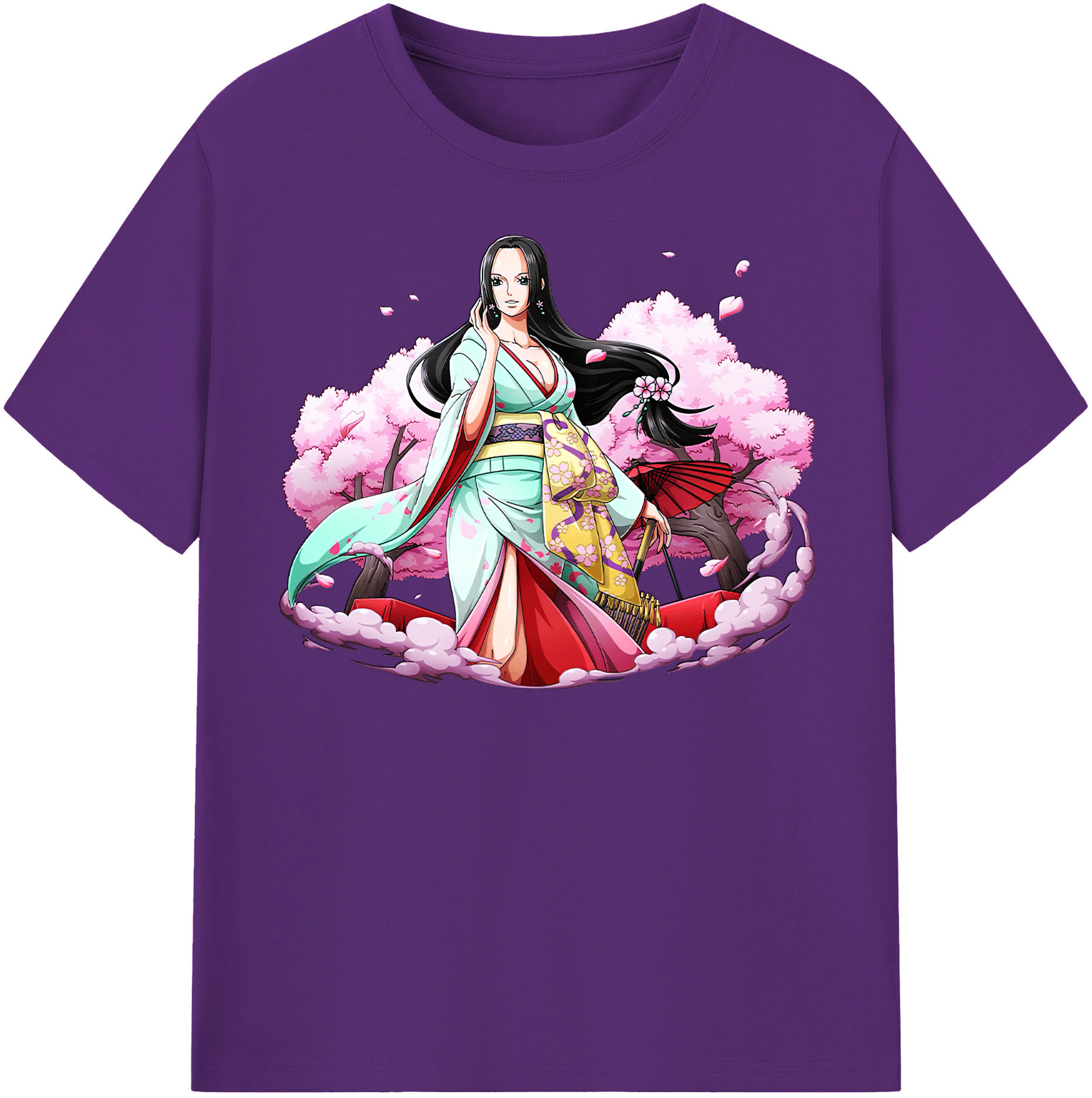 ワンピース ボア・ハンコック ONE PIECE Boa·Hancock 綿100％半袖Tシャツ（フロントプリント）
