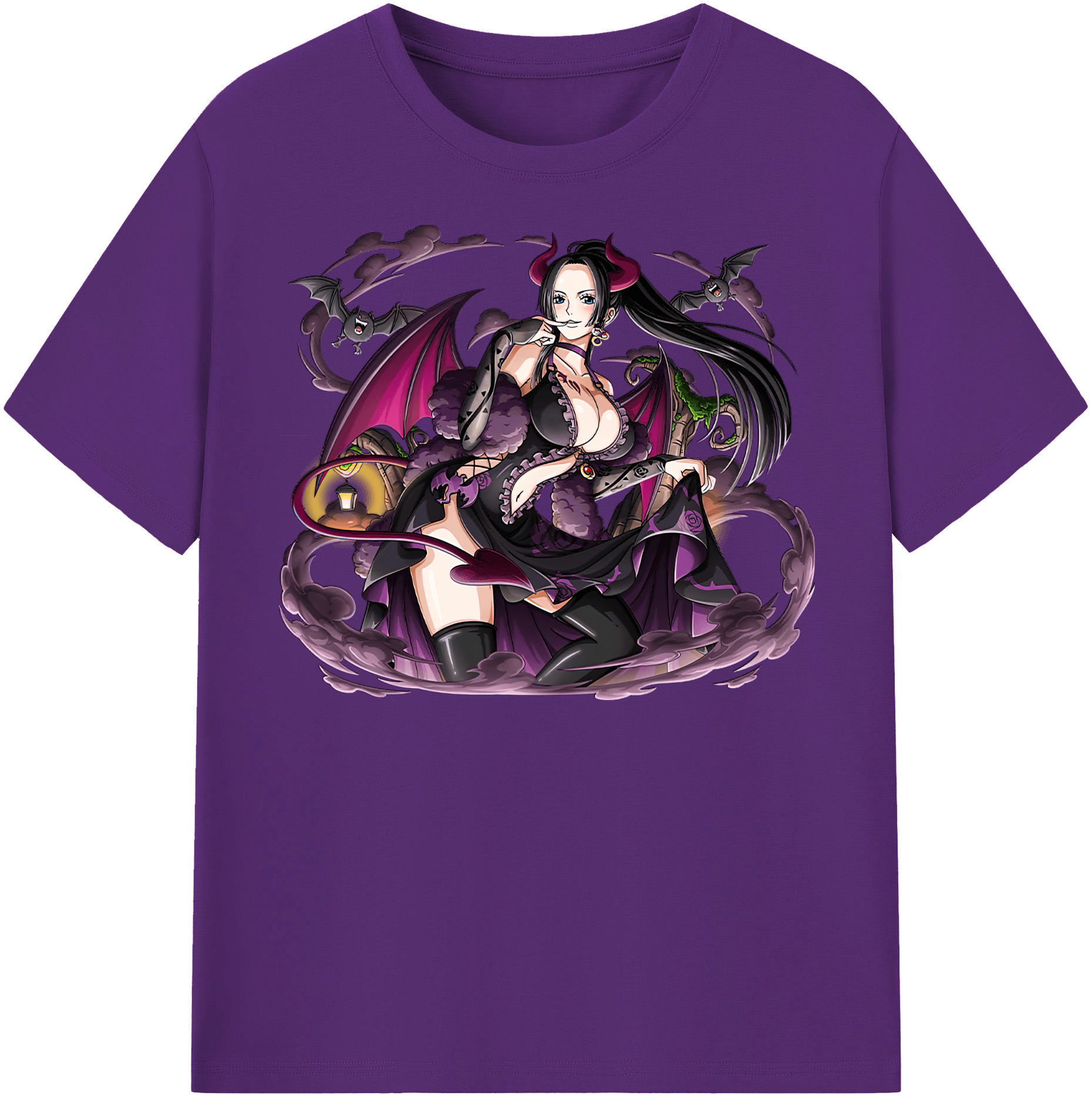 ワンピース ボア・ハンコック ONE PIECE Boa·Hancock 綿100％半袖Tシャツ（フロントプリント）