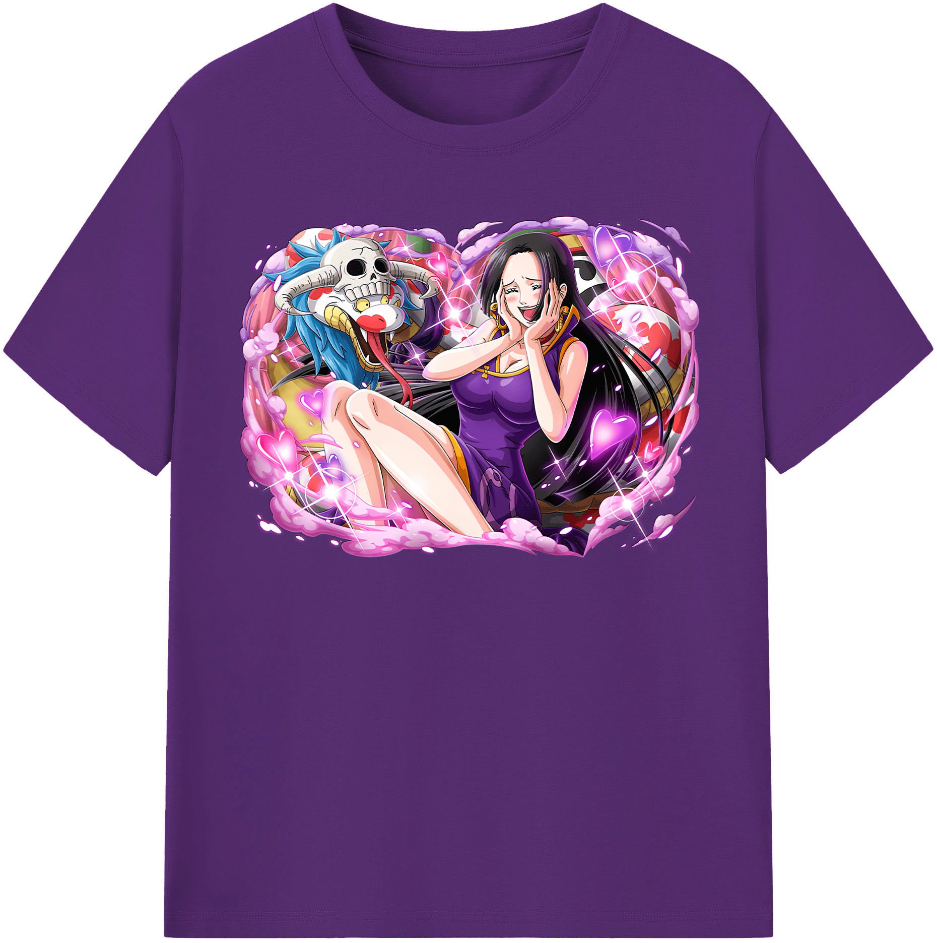 ワンピース ボア・ハンコック ONE PIECE Boa·Hancock 綿100％半袖Tシャツ（フロントプリント）