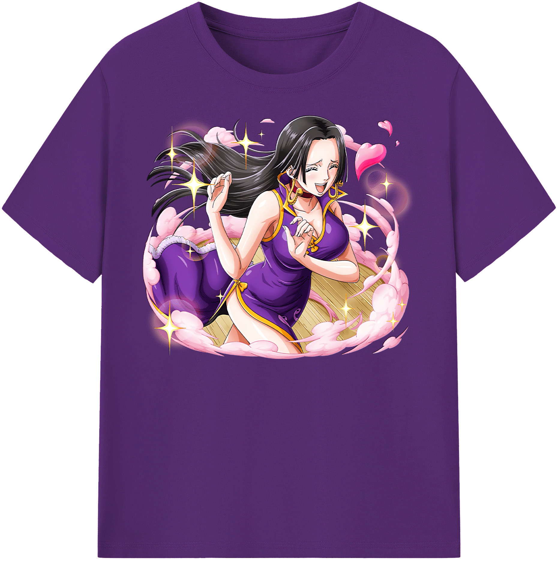 ワンピース ボア・ハンコック ONE PIECE Boa·Hancock 綿100％半袖Tシャツ（フロントプリント）
