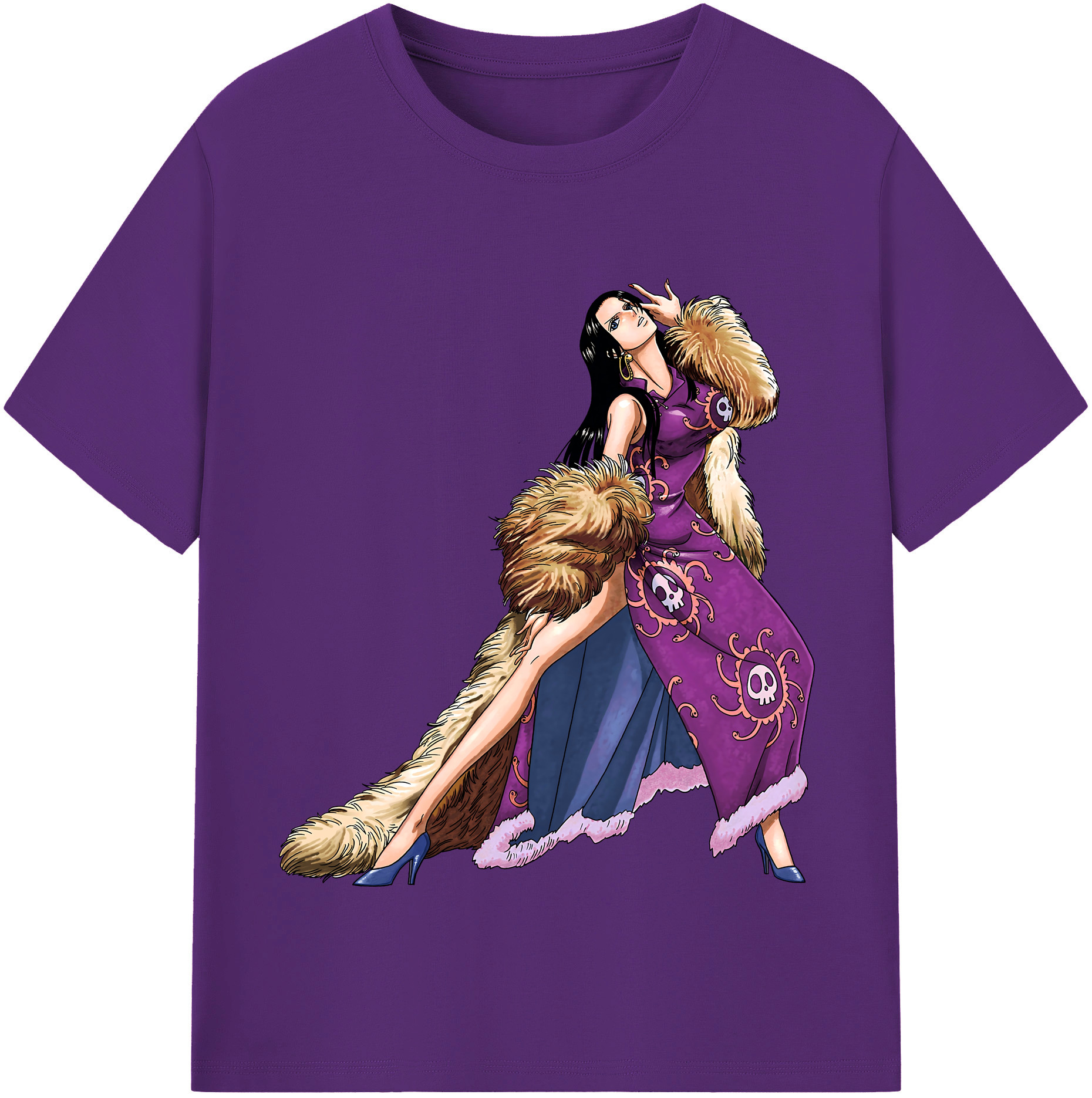 ワンピース ボア・ハンコック ONE PIECE Boa·Hancock 綿100％半袖Tシャツ（フロントプリント）