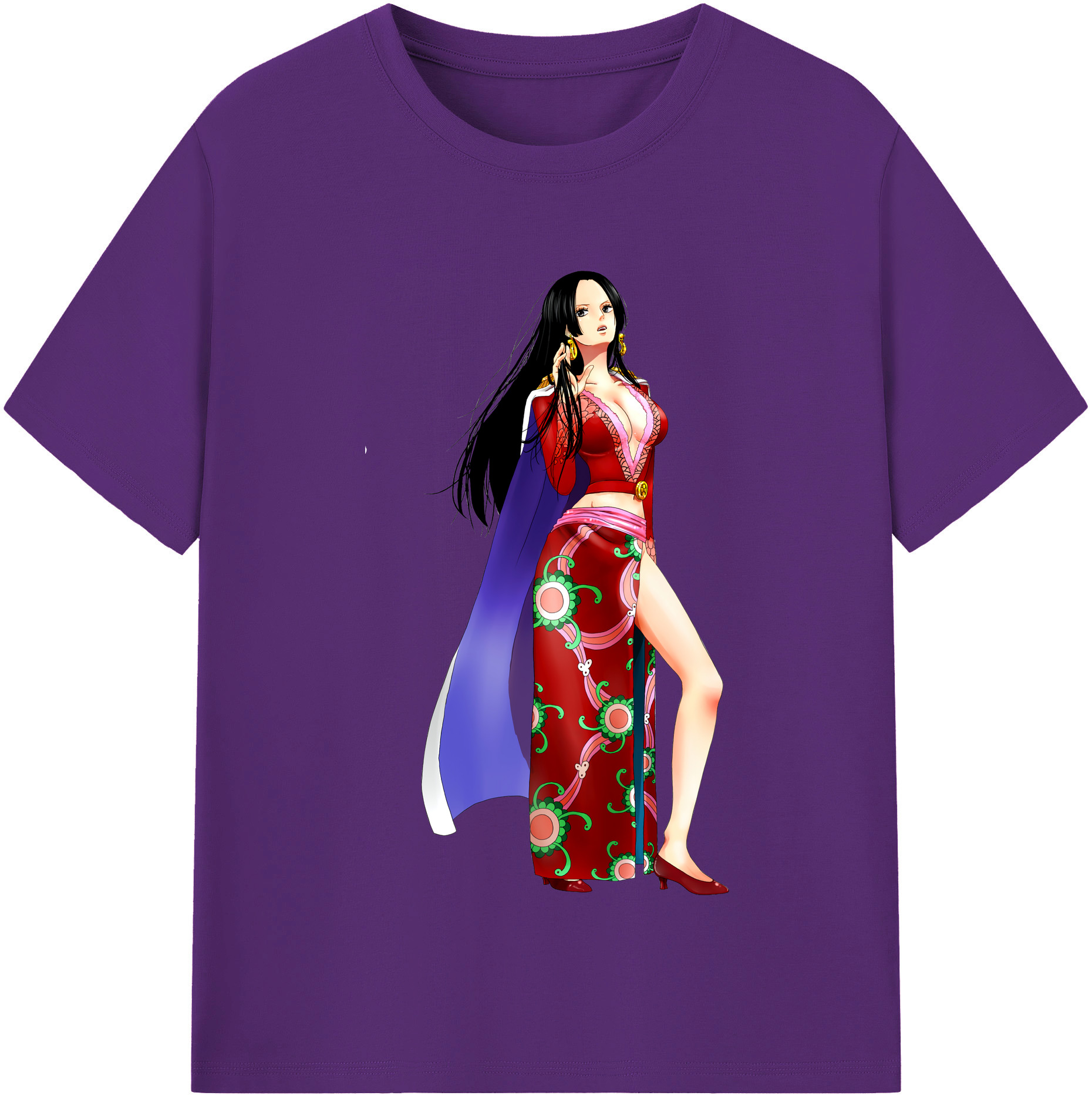 ワンピース ボア・ハンコック ONE PIECE Boa·Hancock 綿100％半袖Tシャツ（フロントプリント）